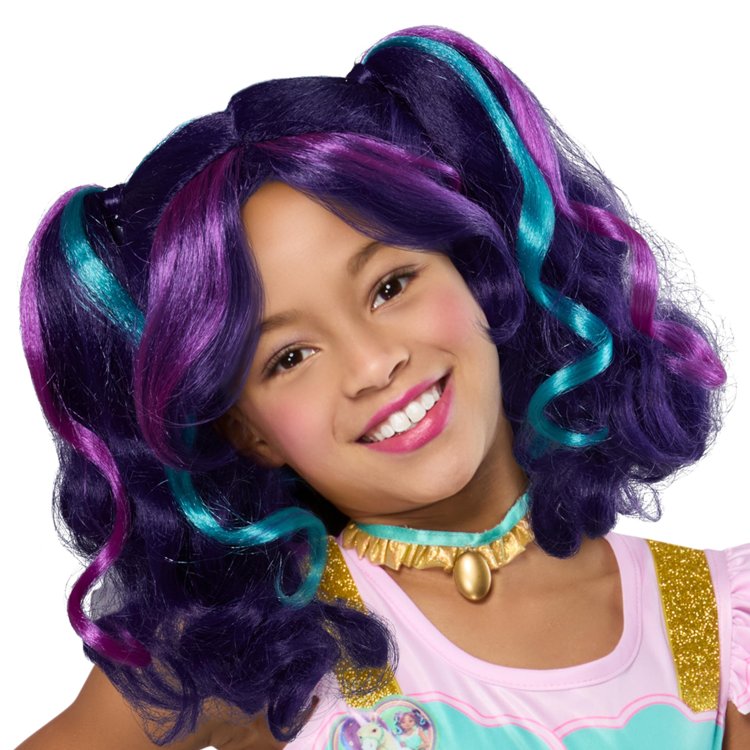Rubies Unicorn Academy: Ava Banji Wig for Kids, Girl's No Size