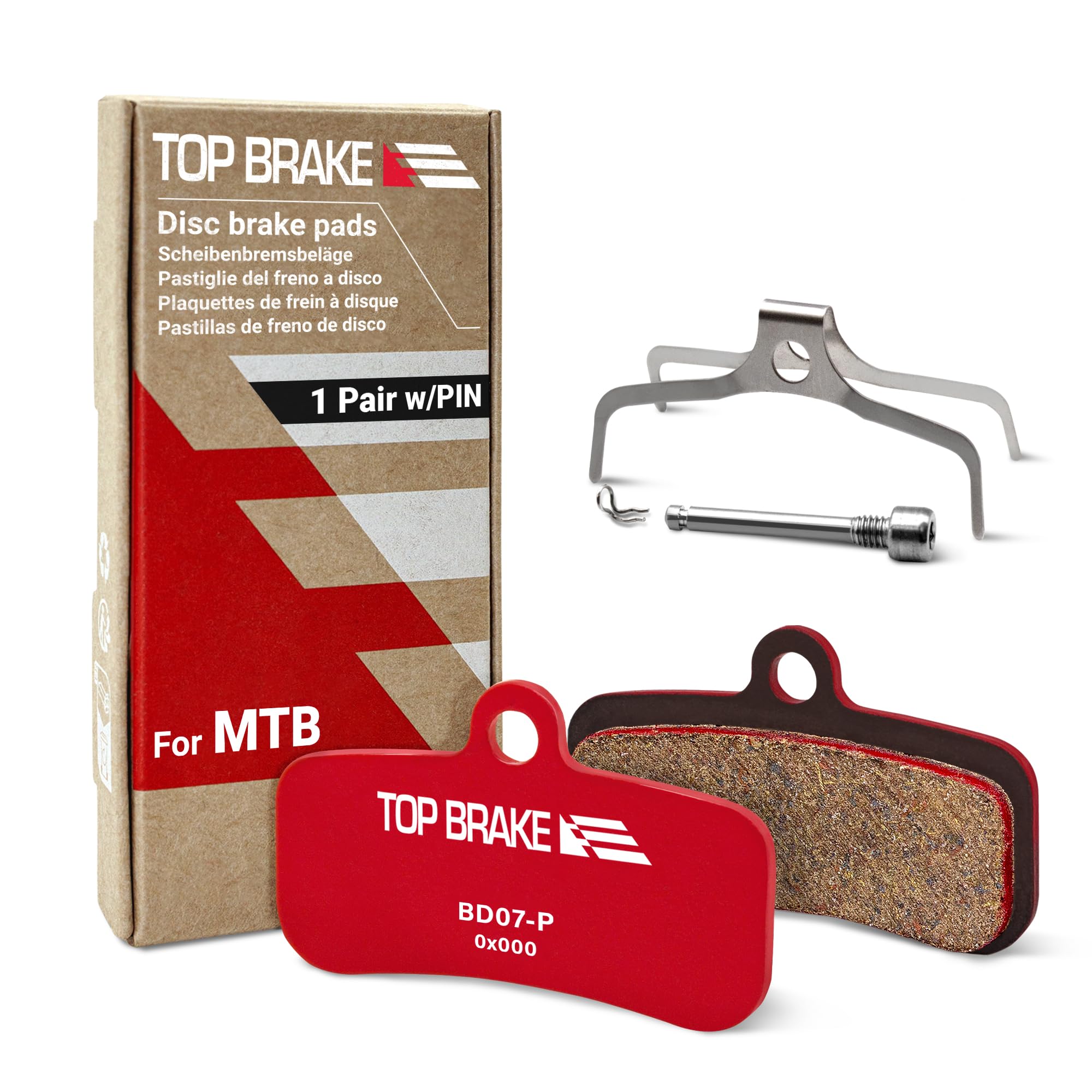 TOP BRAKE Disc Bike Brake Pads for Shimano Saint BR-M810/M820 XTR-M9120  Tektro TRP Piston MTB/eMTB/Downhill/Trail/All Mountain/Enduro  Race/Cycling