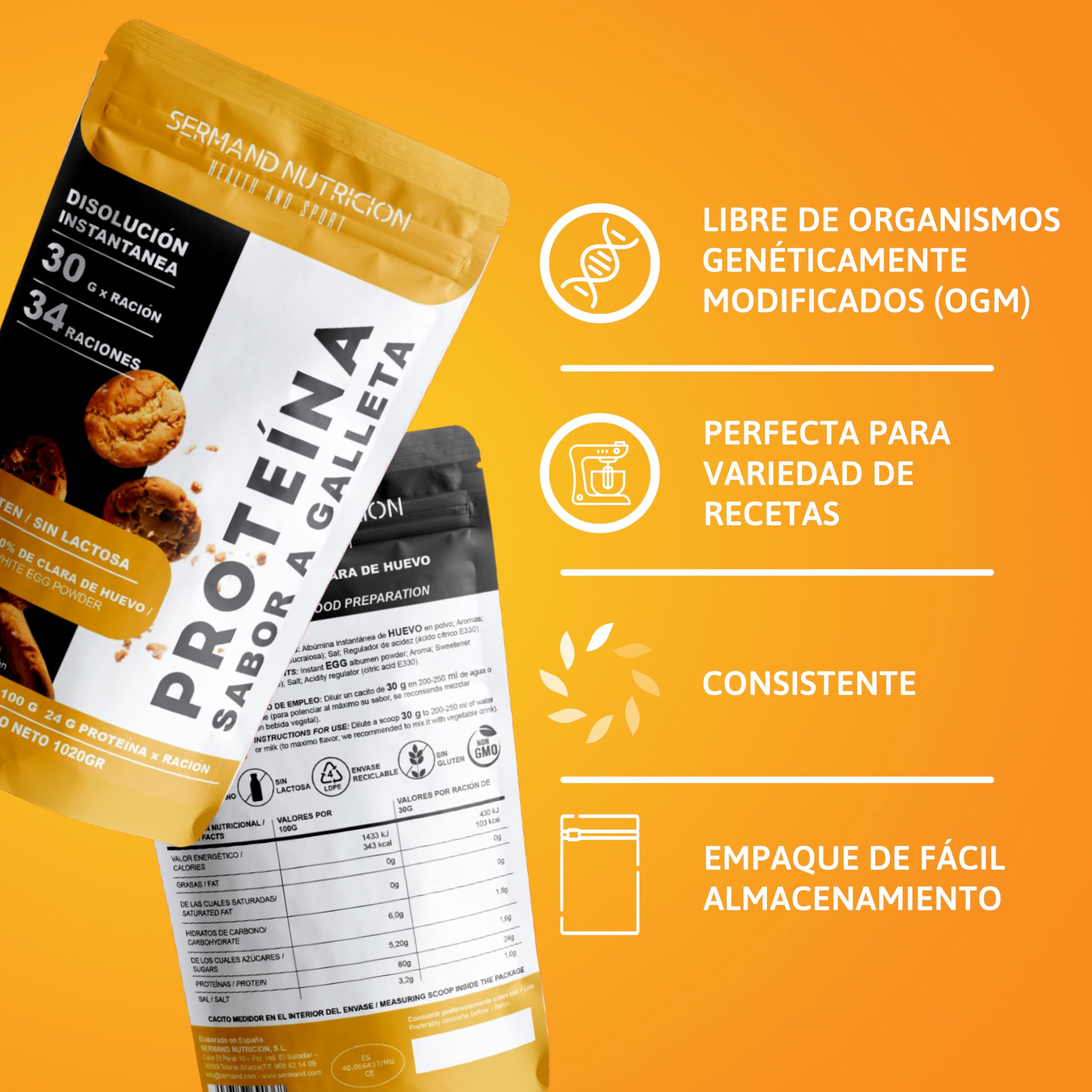 SRD SPORT NUTRICION INSTANT FIT (1020 g, Keks)