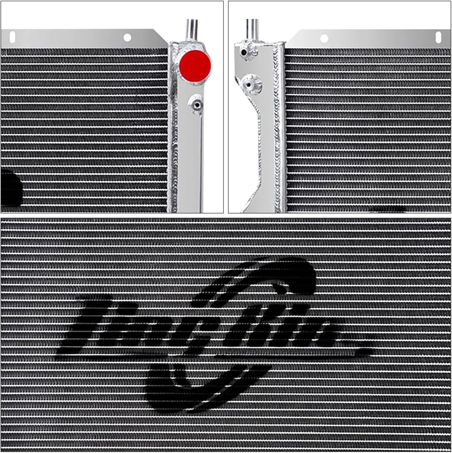 CU2789 All Aluminum Radiator Compatible with FORD MUSTANG 2005-2014 4.0L 4.6L 5.0L V6 V8, 3-Row Race Radiator
