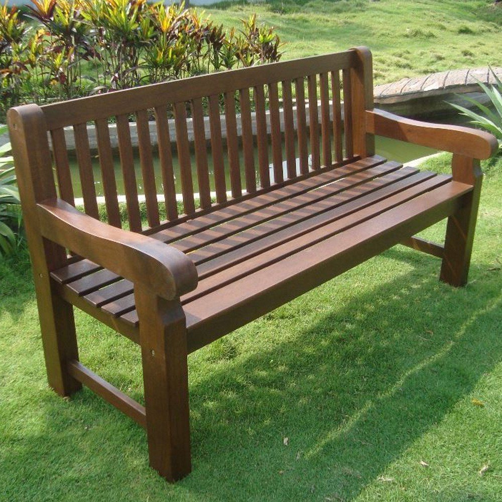 Gartenbank 3-Sitzer 162x69x90cm Holz extra stabil Eukalyptus FSC