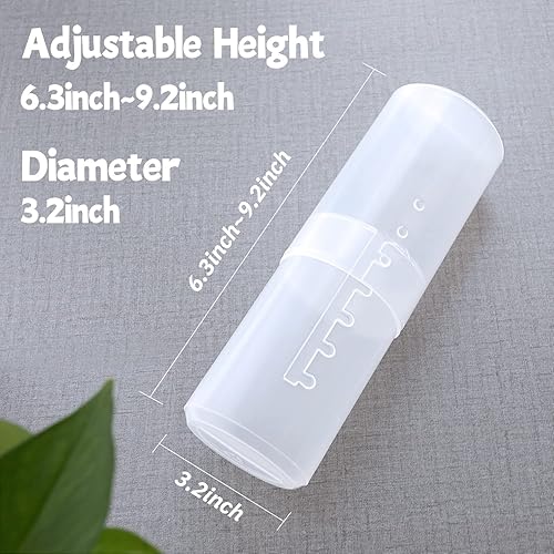 Miniatura 5 de OCHEAL Porta brochas de maquillaje, paquete de 3 unidades, organizador de brochas de maquillaje, estuche de viaje retráctil, soporte de cepillo de