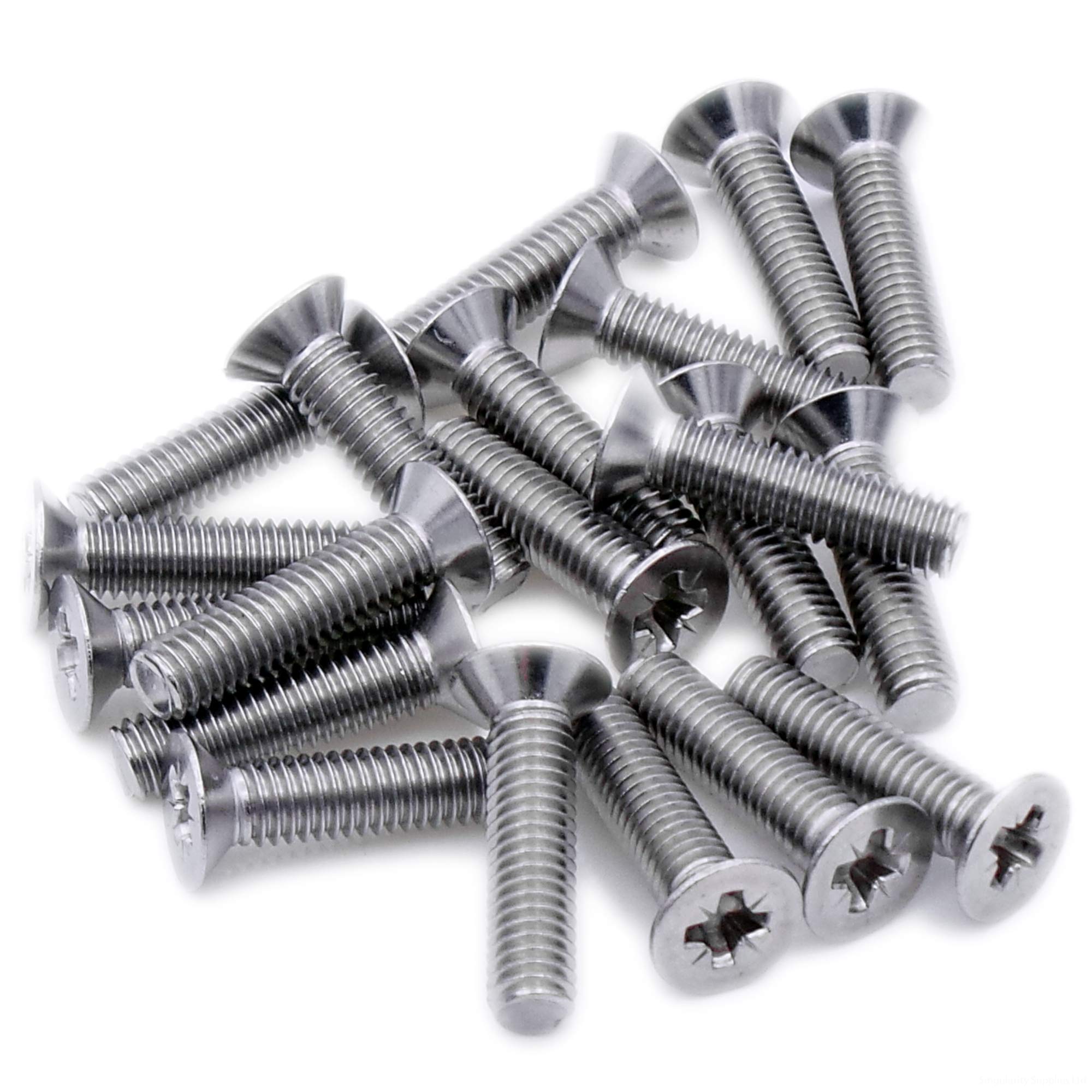 Singularity Supplies M3 (3Mm X 25Mm) Pozi Countersunk Machine Screw (Bolt) - Stainless Steel (A2) (Pack Of 20)
