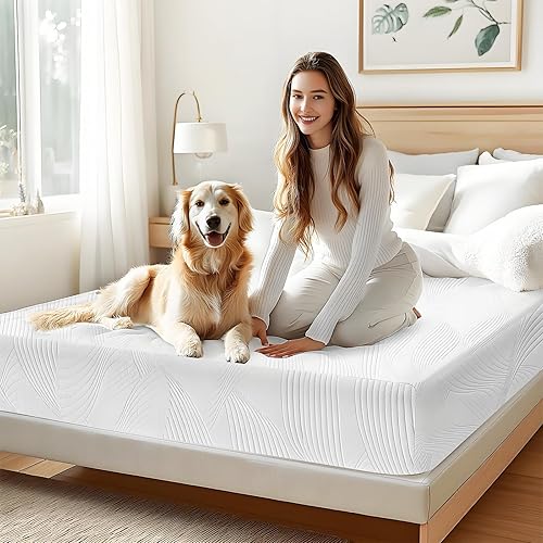 Miniatura 17 de Colchón de espuma viscoelástica de gel refrescante de 8 pulgadas tamaño Queen en una caja, firmeza media, certificado CertiPUR-US