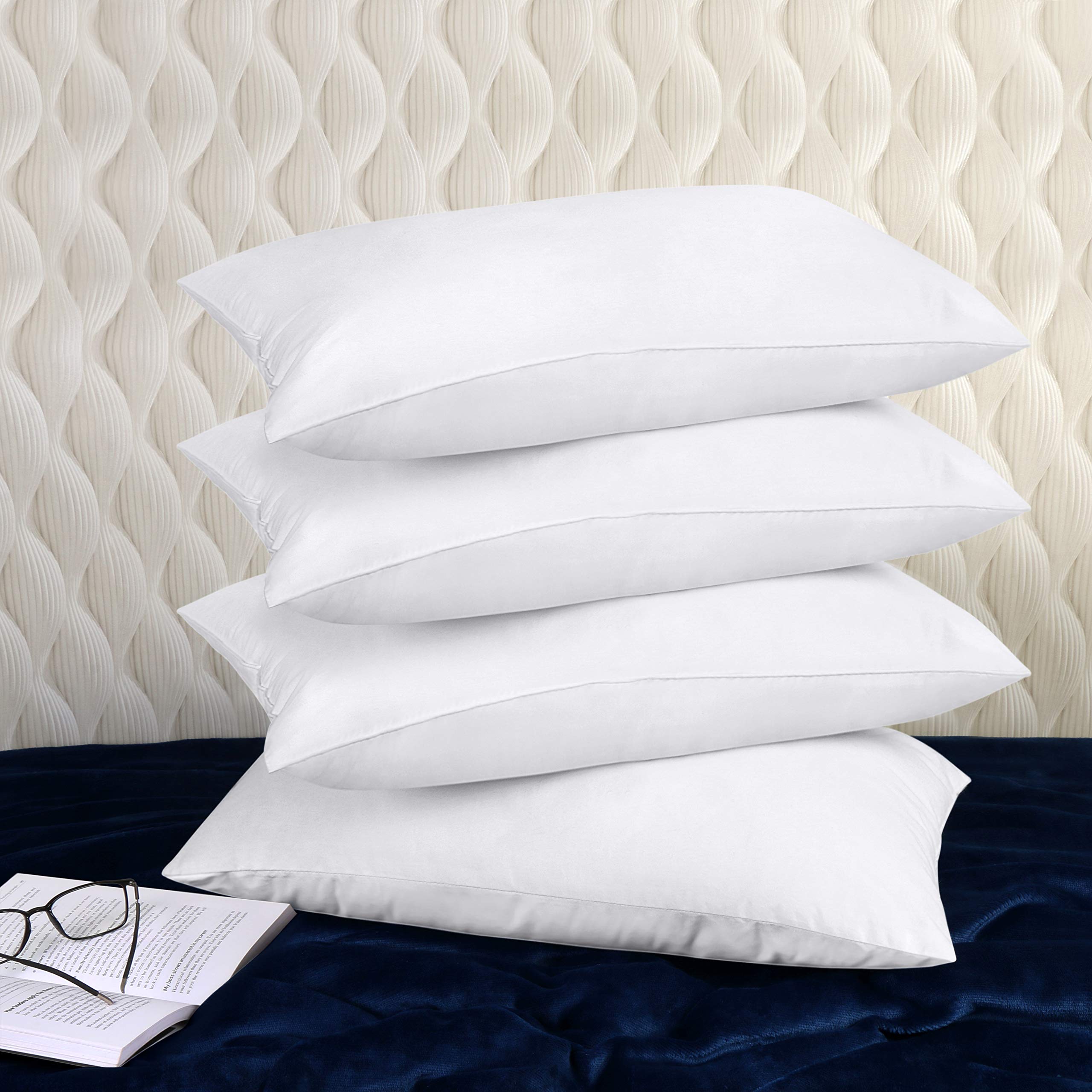 Utopia Bedding Throw Pillow Inserts (Set of 4, White), 12 x 20 Inches