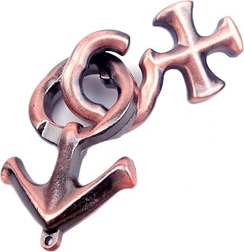 Metal Gender Symbol Puzzle - Brain Teaser Disentanglement Toy for Logic Skills Development