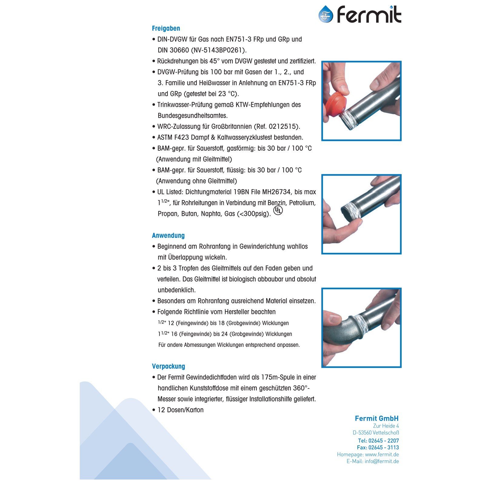 Format 4030777240138 - PTFE gewindedichtfaden