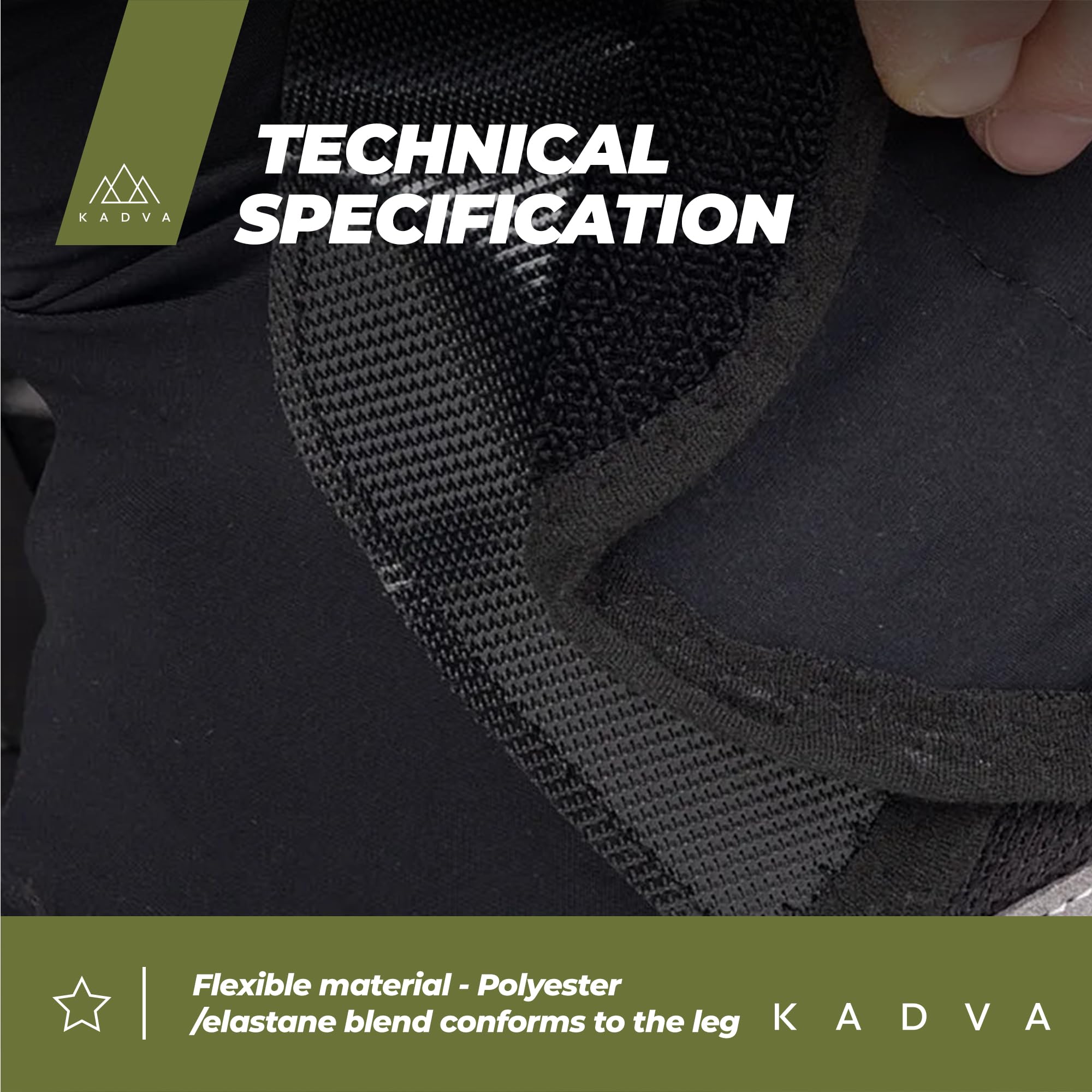 KADVA Nego Polainas de Nieve Adultos Unisex Negro Talla única