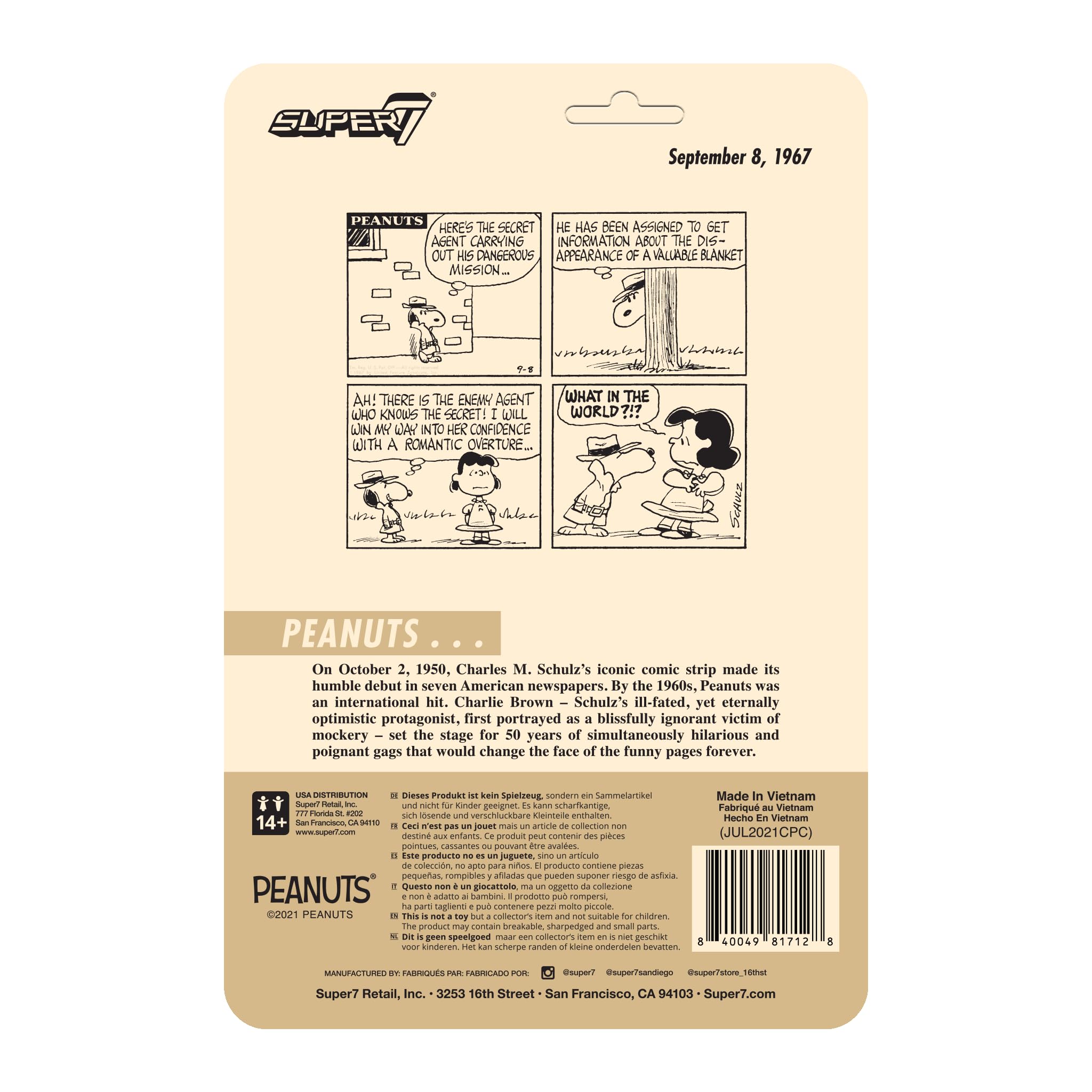 Amazon.co.jp: Super7 ピーナッツ シークレットエージェント