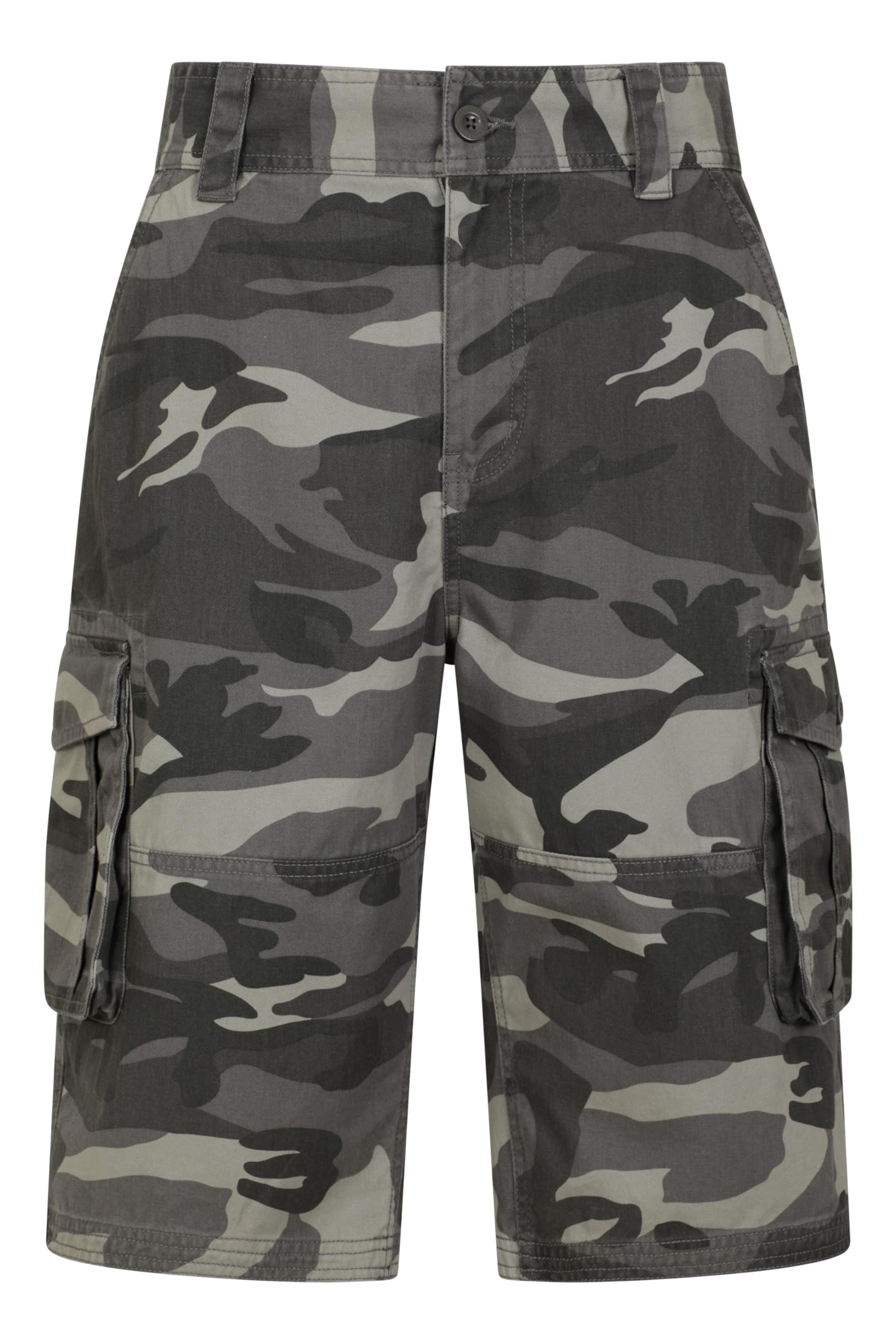 Mountain WarehouseMens Camo Cargo Shorts - 100% Cotton Twill Short Trousers, Lightweight Pants, Breathable, Durable Shorts -for Hiking, Walking, Beach, Park