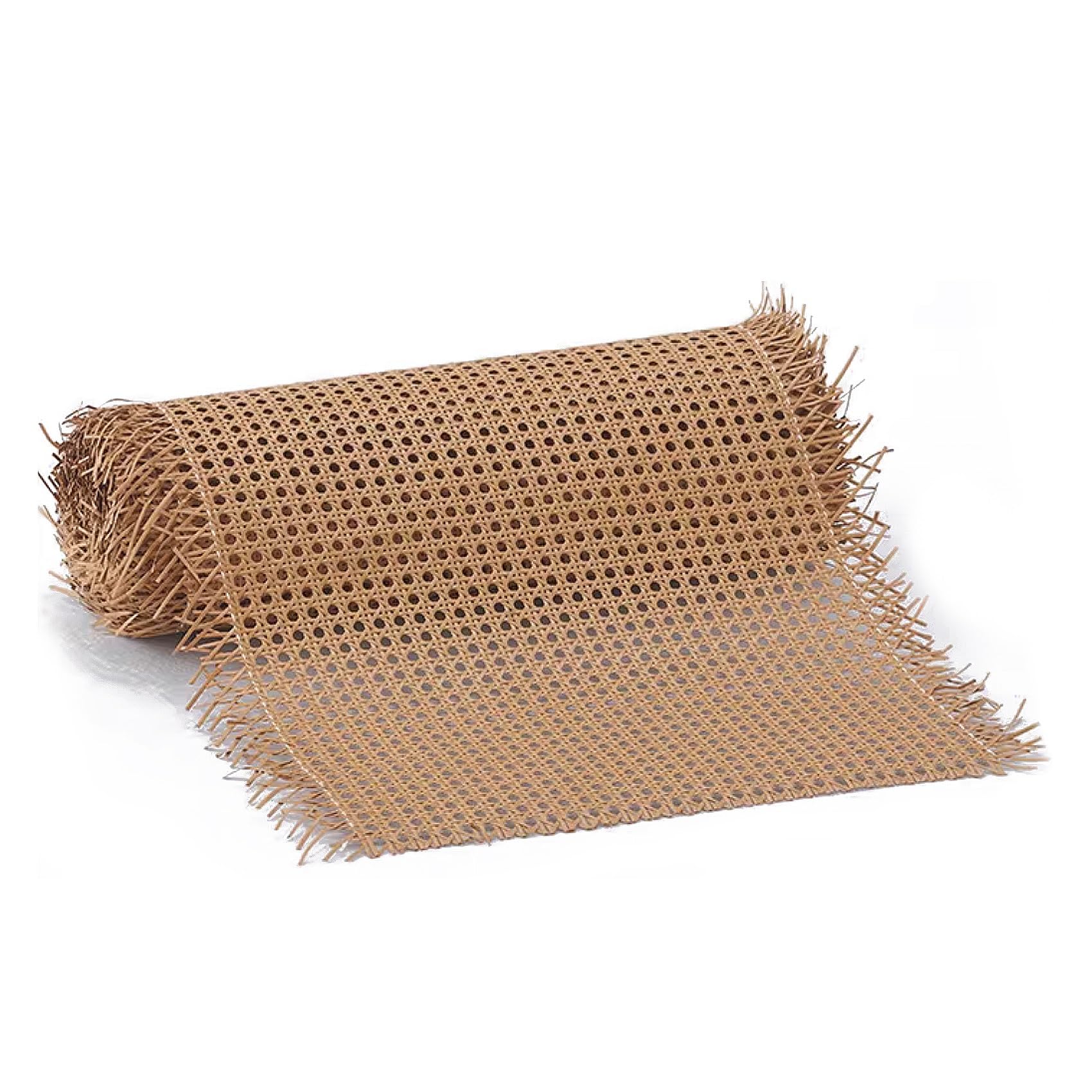 80cm Breites, Rattan Geflecht Gurtband Rolle PE Kunststoff, Wiener Geflecht Meterware, Rattan Vorgewebtes Offenes Netz Gewebe für DIY Stuhl Möbel Schranktür Dunkelbraun(80x300cm)