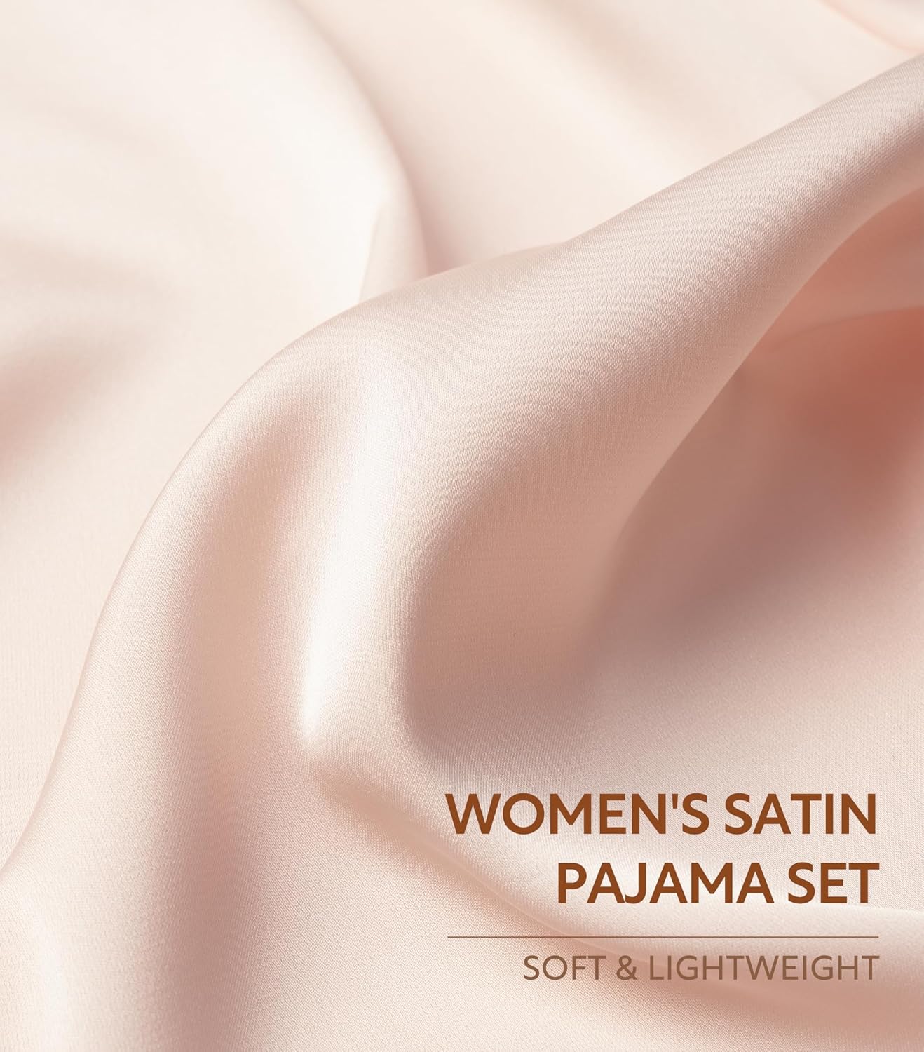 DAVID ARCHY Satin Pajama Set for Women 2 Piece Soft Summer Sleepwear Short Sleeve Button Down Top Shorts Silky Lightweight Pj - Image 5