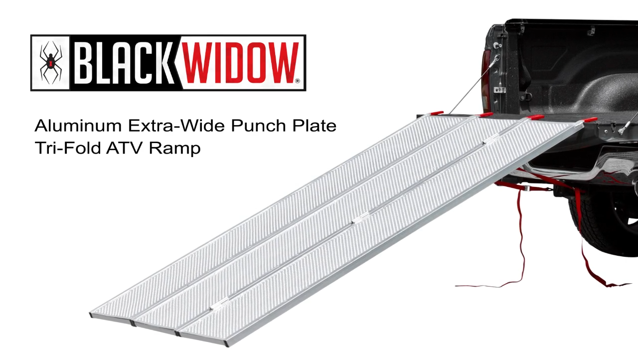 Rampa plegable de aluminio para ATV Black Widow 1500 lbs 6'5" miniatura 7