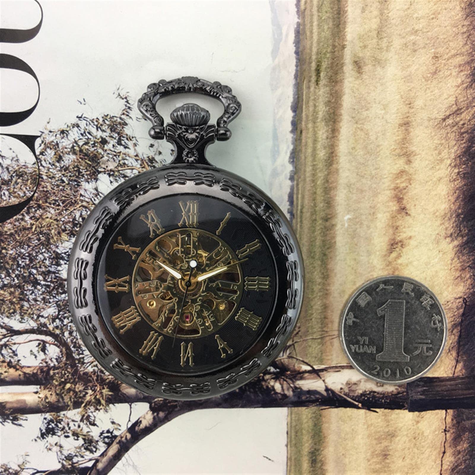 zegarek kieszonkowy, Męskie zegarki kieszonkowe w stylu vintage, mechaniczne steampunk, zegar wiszący z łańcuszkiem, najlepsze