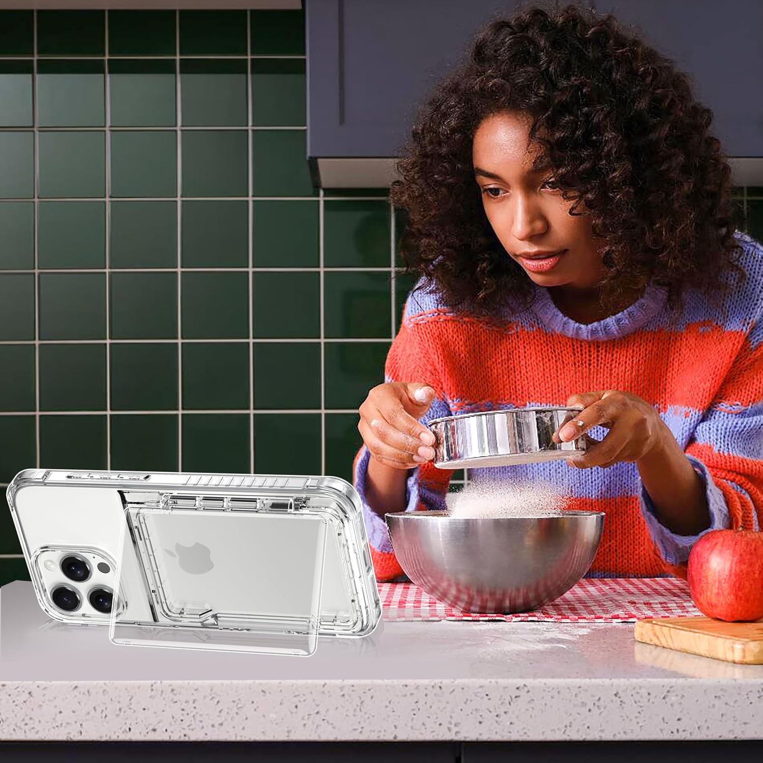 for iPhone 16 Pro Max Clear Wallet Case with RFID Blocking Card, Up to 5 Cards, Hybrid Protective Case with Card Holder, TPU + PC, Anti-Yellowing, 6.9" 2024 - Image 9