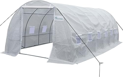 YITAHOME Invernaderos de 20 x 10 x 7 pies, invernadero resistente, túnel grande, invernadero, casas verdes, jardinería al aire libre, cuerdas de
