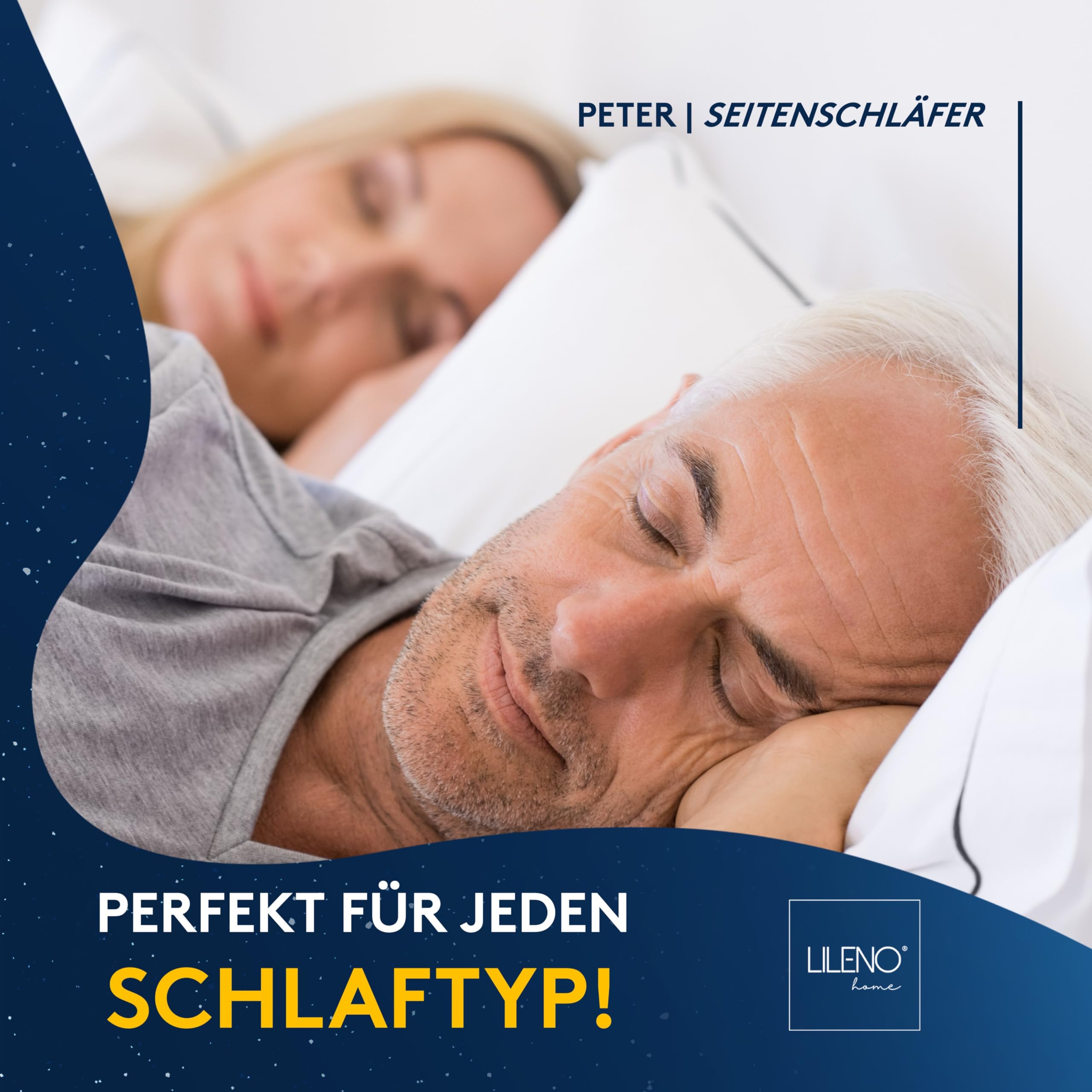 LILENO HOME Poduszka 80 x 80 [zestaw 2 szt.] – idealna na kołdrę 135 x 200 cm – odporna na gotowanie do 95°C i antybakteryjna – poduszka dla alergików
