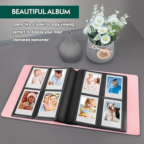 Miniatura 5 de Álbum de fotos de 2 x 3 para cámara instantánea Fujifilm Instax Mini, 288 bolsillos, cubierta de piel, mini álbum de fotos para Fujifilm Instax Mini