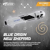 Vista 2 de Estes 2198 Blue Origin New Shepard - Kit de construcción de cohetes para principiantes a partir de 10 años