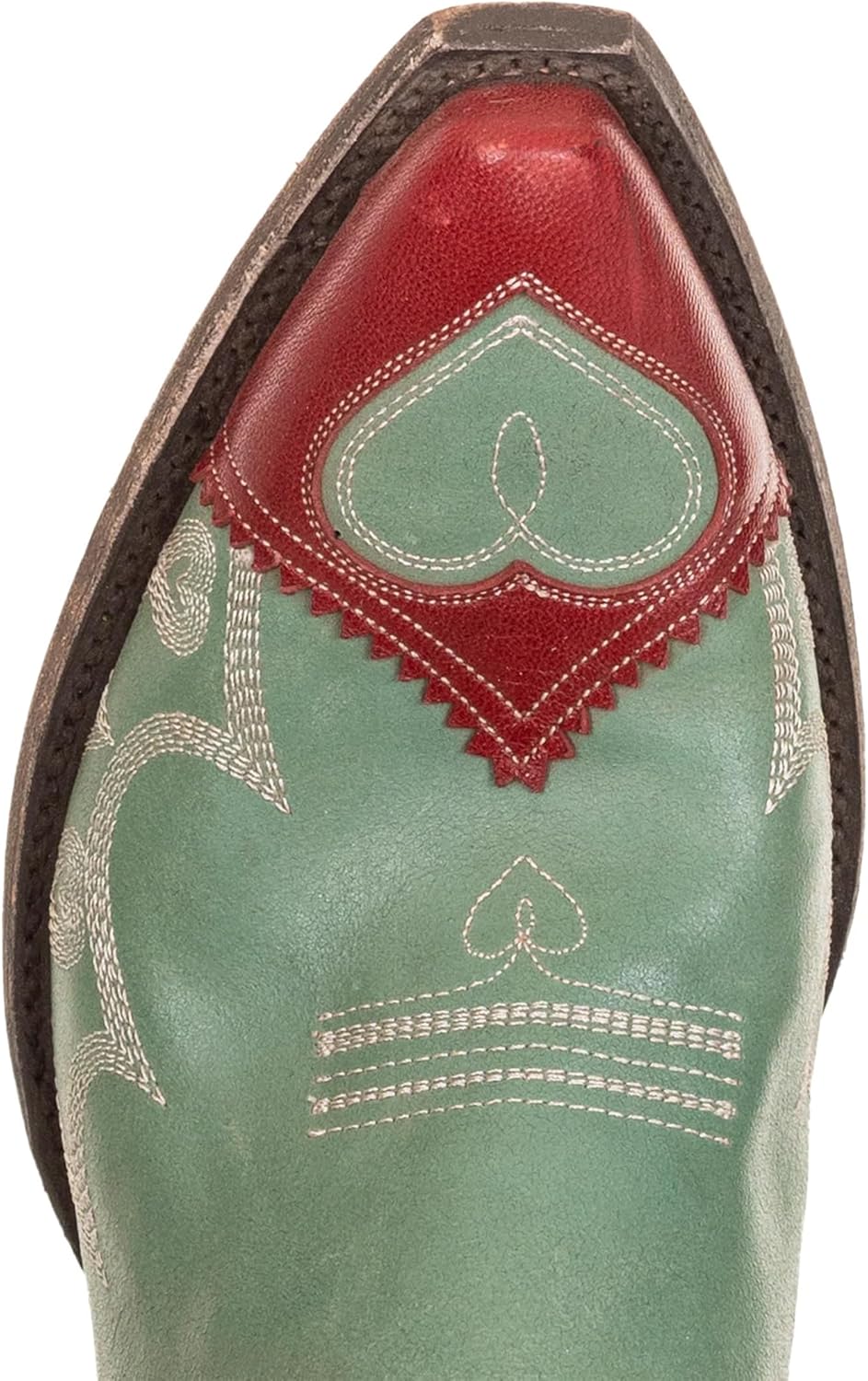 Sweetheart Cowboy Boots for Women Heart Inlay Embroidery Western Boots Retro Stacked Heeled Cowgirl Boots Fashion Pointed Toe Zip Block Heel Boots