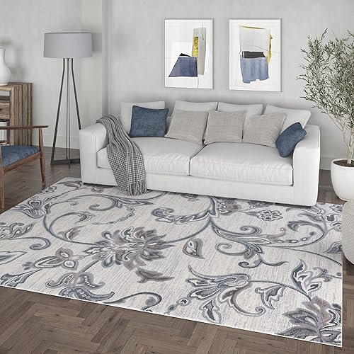 Vista 38 de Alfombra de pasillo gris de 2 x 10 pulgadas, alfombra de cocina, alfombra para entrada interior, entrada, pasarela, alfombra contemporánea Gris