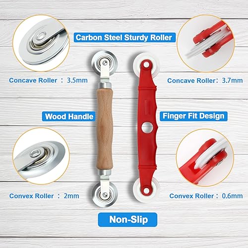 Miniatura 6 de Kit de reparación de pantalla de ventana, kit de herramientas de reparación de rodillos de malla con clips de instalación de pantalla, kit de