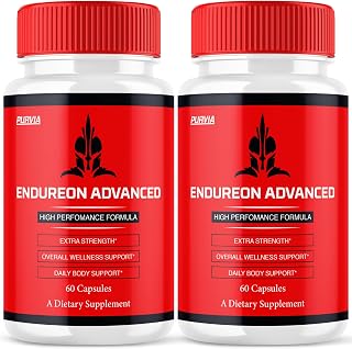 (2 Pack) Endureon Advanced Capsules, Endureon Pro High Performance Formula Support Energy & Drive for Men, Boost Confidence Supplement Power Pills, Wellness Pastillas Workout Fitness Stamina (120 ct)