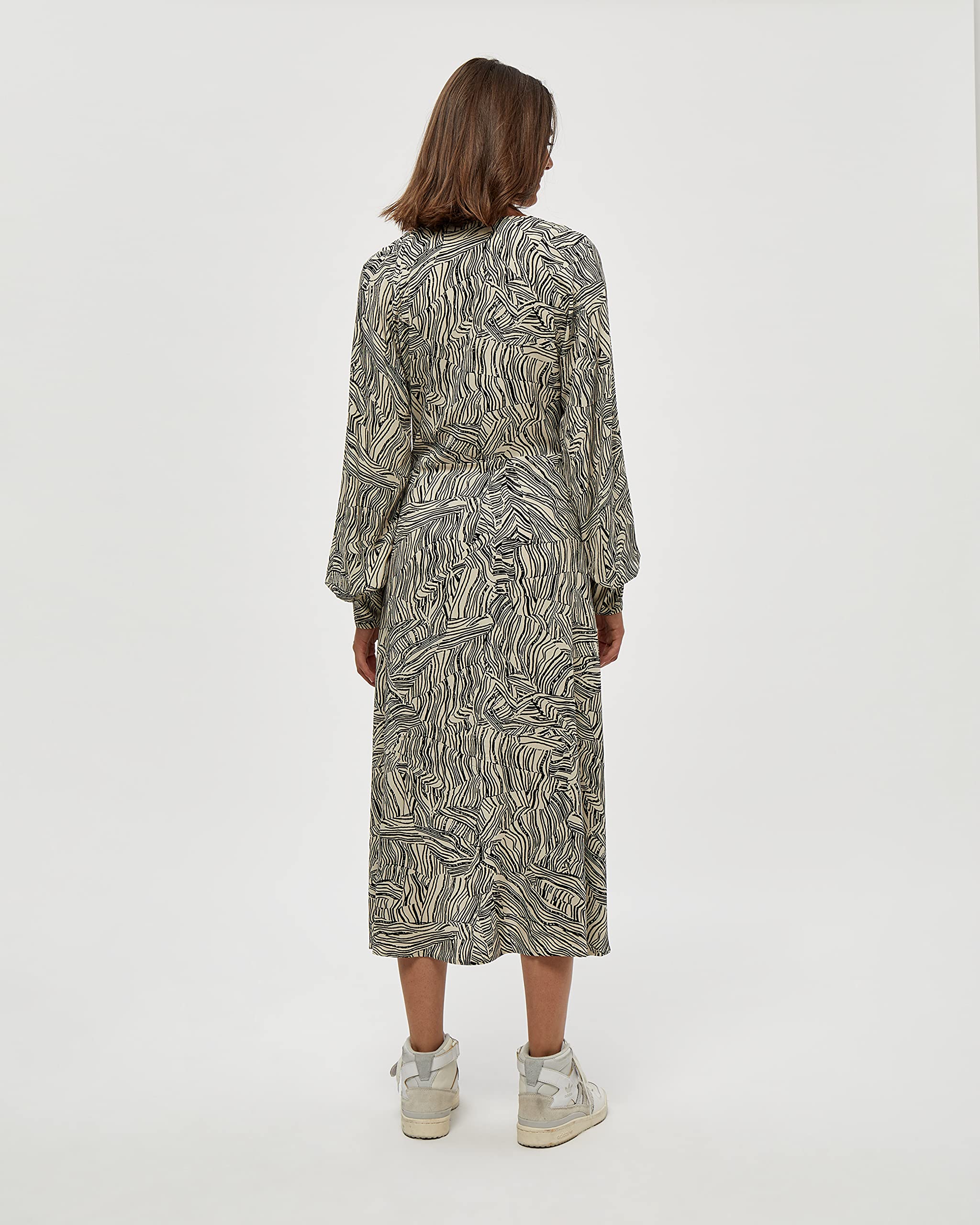 Desires Sukienka damska Evelin, 9014p Oyster Gray Print, S