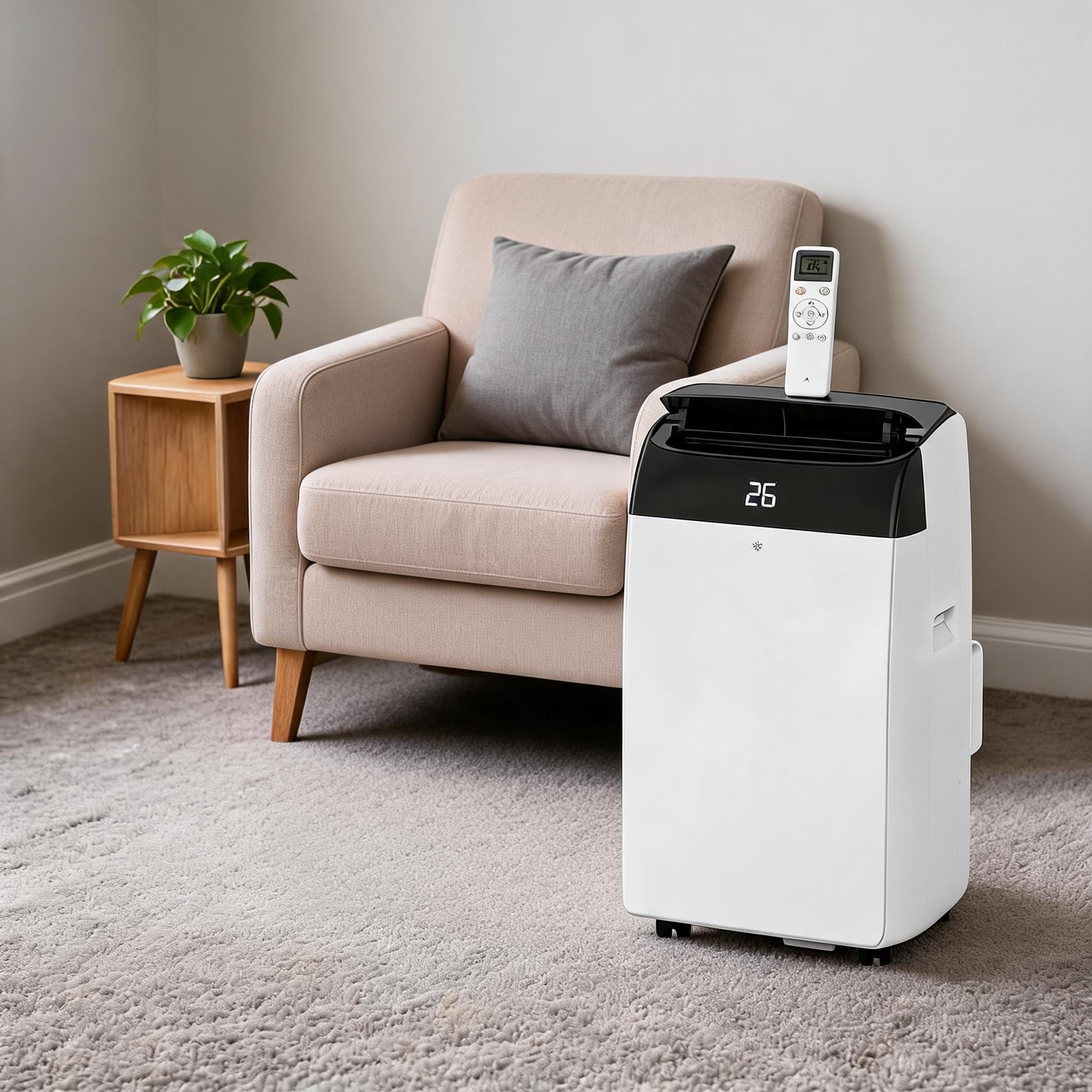 Aptliton 10000 BTU Mobile Air Conditioner Portable AC Unit for Rooms up to 450 sq ft, 3-in-1 Cooling Fan Dehumidifier with Remote Control, Window Kit Included