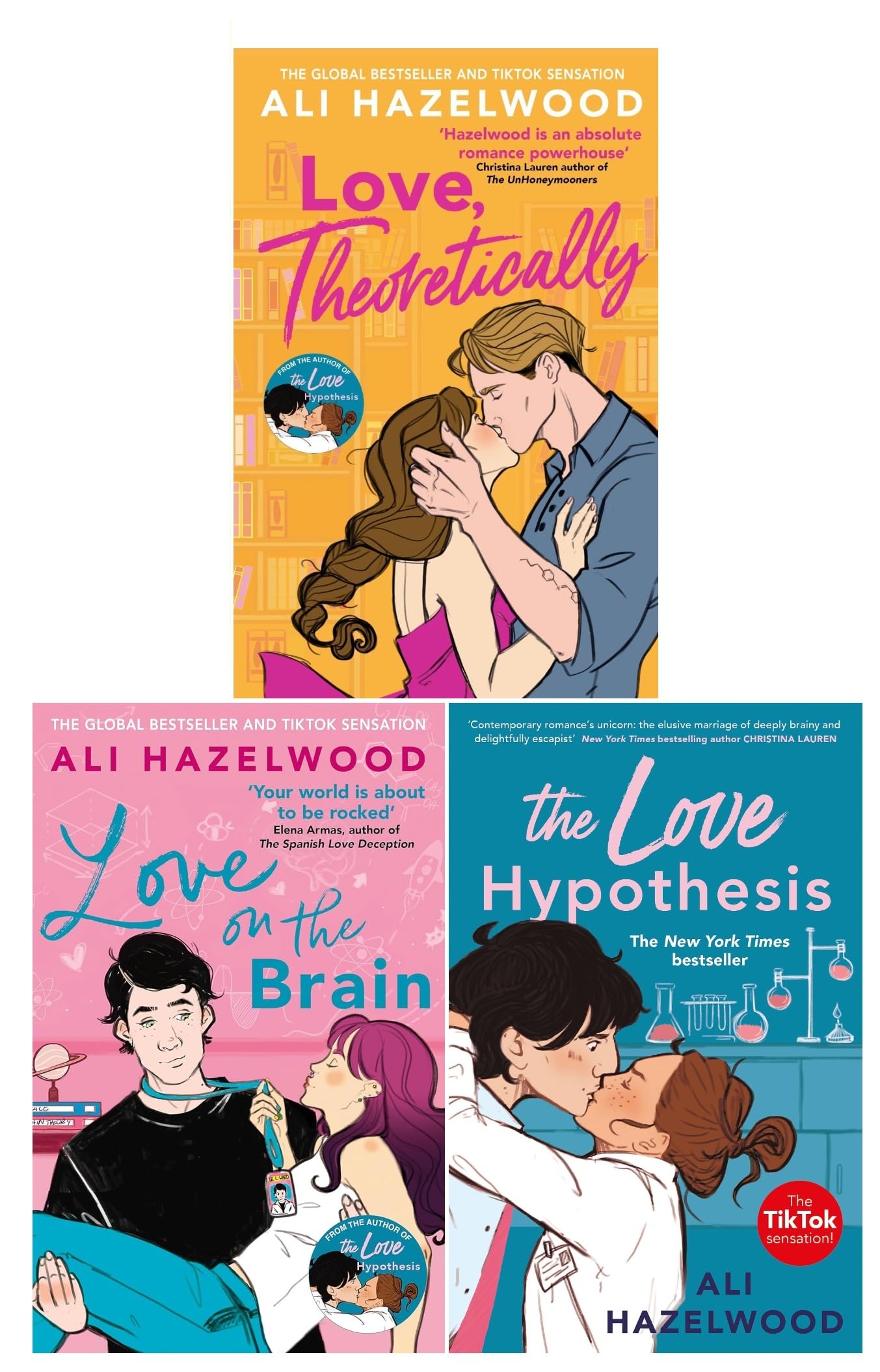 Ali Hazelwood Collection 3 Books Set (Love, Theoretically, The Love