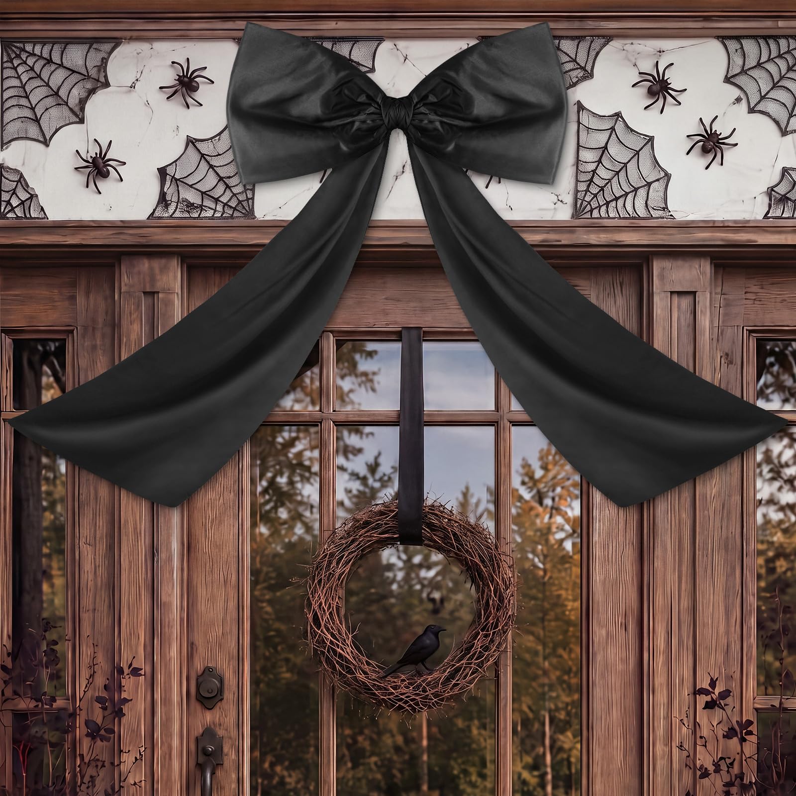 Large Black Bow