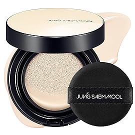 JUNG SAEM MOOL Essential Skin Nuder Cushion 10W Shell 0.49 Fl Oz, No Refill, Natural Radiant Finish Cushion Foundation with Buildable Coverage, Lightweight Texture, Korean Foundation Makeup