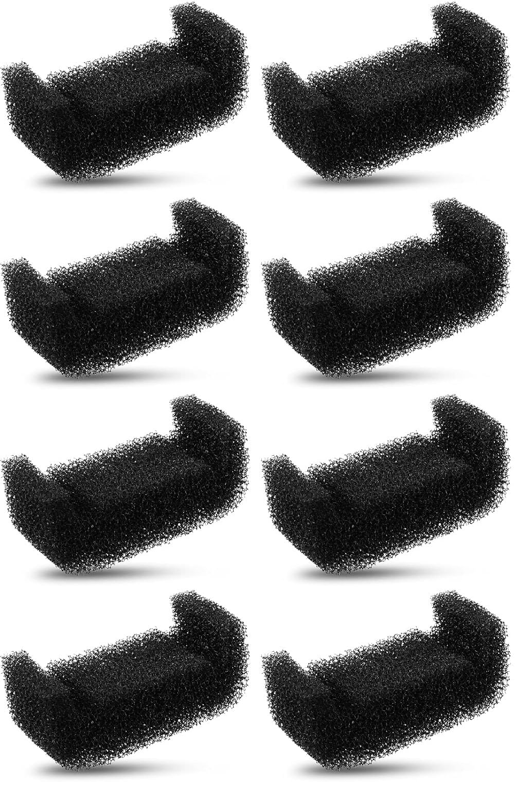 cyclingcolors 8x filtro fuente para gatos cuadrado agua negro esponjas bebedero motor fonte universal