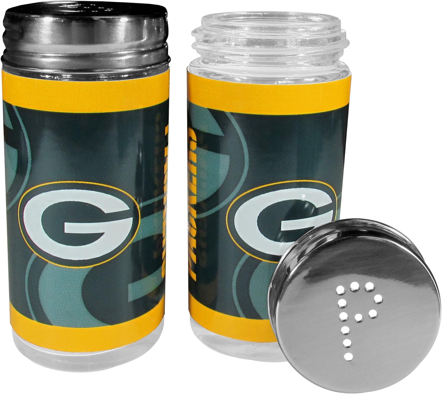 NFL Siskiyou Sports Fan Shop Green Bay Packers 2pc BBQ Set with Tailgate Salt & Pepper Shakers One Size Team Color 11 81aXLhsqpsL. AC SL1500
