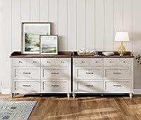 Vista 15 de WAMPAT Soporte de TV de granja para TV de 55 pulgadas, centro de entretenimiento blanco, mesa consola multimedia con gabinete de almacenamiento