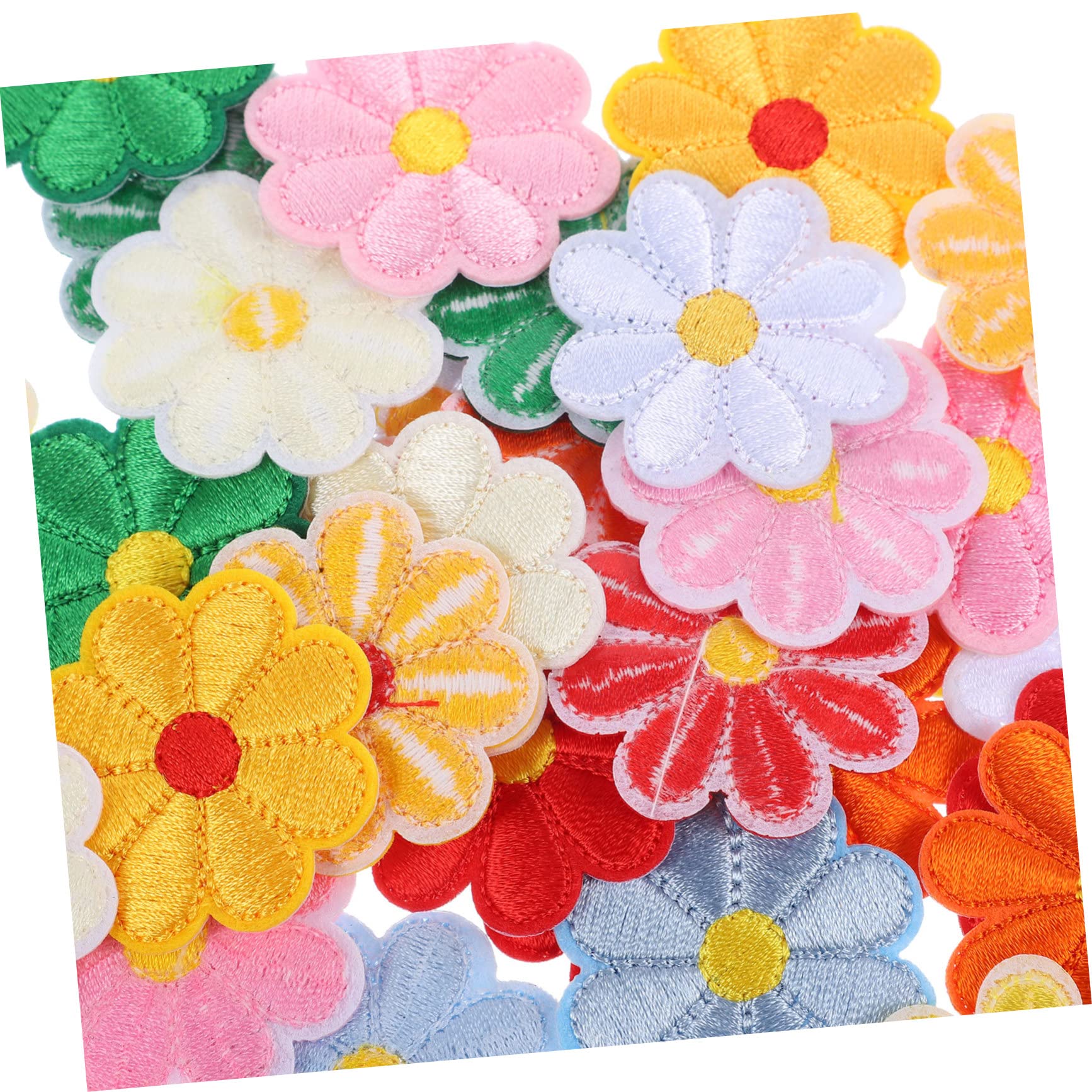 Tofficu 144stücke Blumen Patches Zum Aufnähen Und Aufbügeln Bunte Kleine Stoffflicken Für Kleidung Jeans Rucksäcke Und -projekte Dekorative Stoffaufnäher Mit Hochwertiger