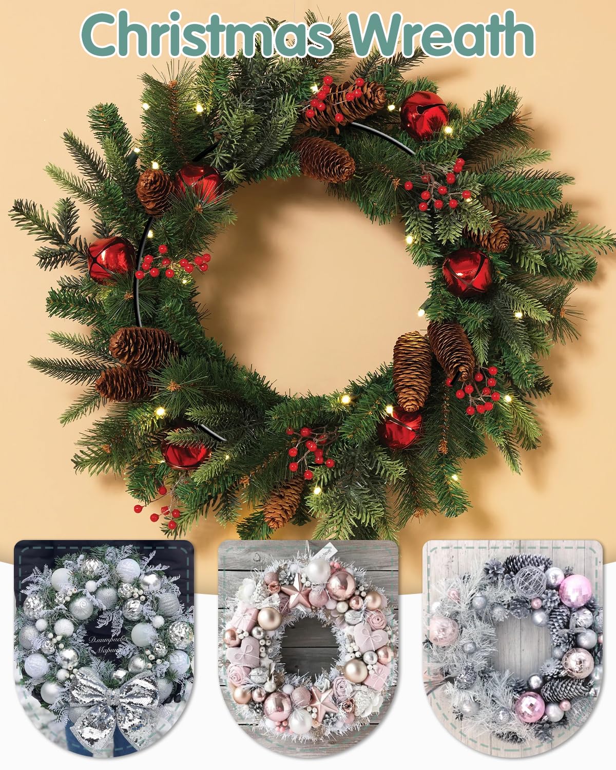 8 Pezzi 25cm Anelli in Metallo, Anello Ghirlande, Nero Cerchio Metallo, Cerchi per DIY Cerchio Floreale, Corona Nuziale, Acchiappasogni | Cerchi per DIY Cerchio Floreale, Corona Nuziale, Acchiappasogni