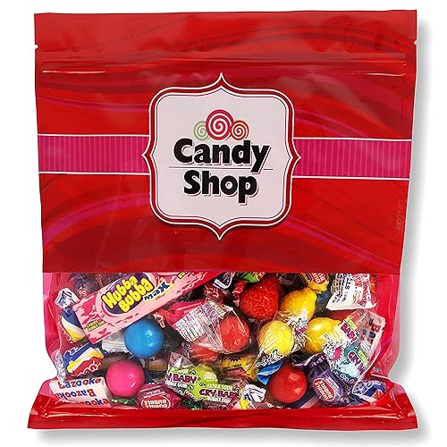 Candy Shop - Mezcla de chicles surtidos para fiestas 2 libras de tu favorito Bazuca Cry Baby Big League Dubble Bubble Hubba Bubba RainBlo Super