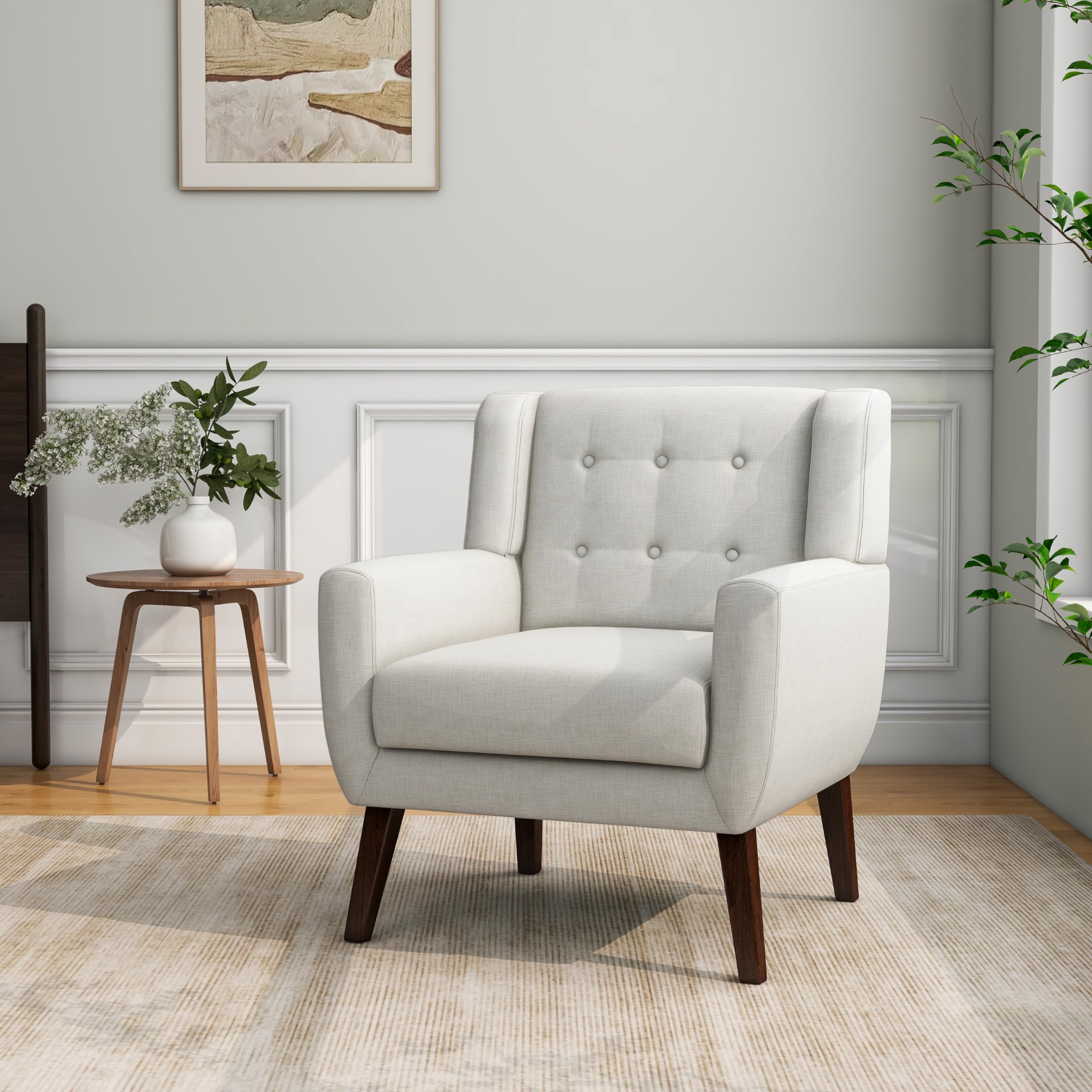 DREAMSIDEA Accent Chair in Beige