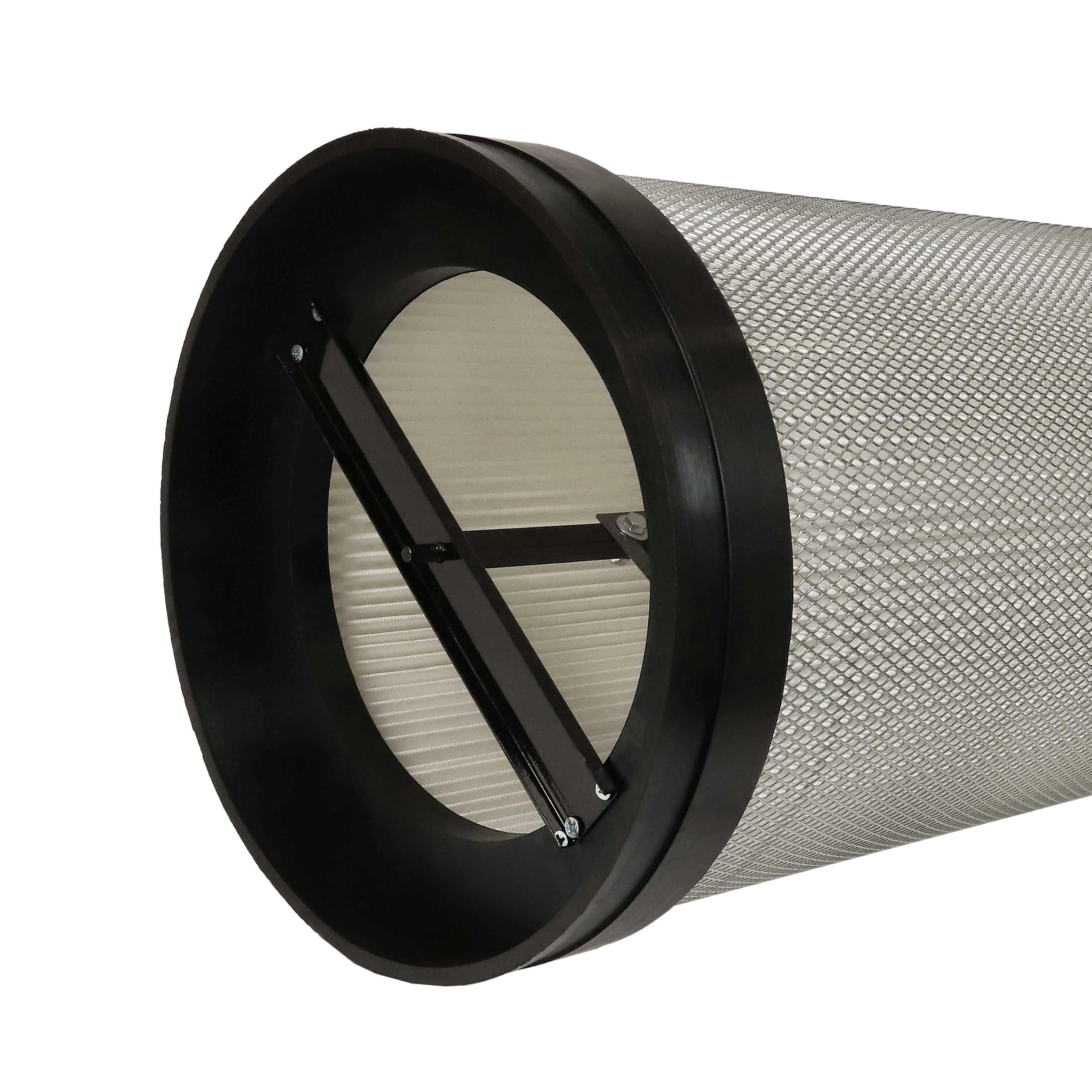 vhbw 2x Filtro de polvo fino compatible con BAMATO AB-550 sistema de extracción - Cartucho de filtro de polvo fino con cepillo de limpieza