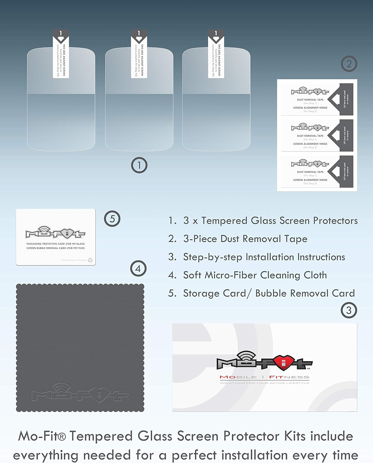 screen protector kit for garmin edge 520 520 plus 820 tempered glass 3 pack