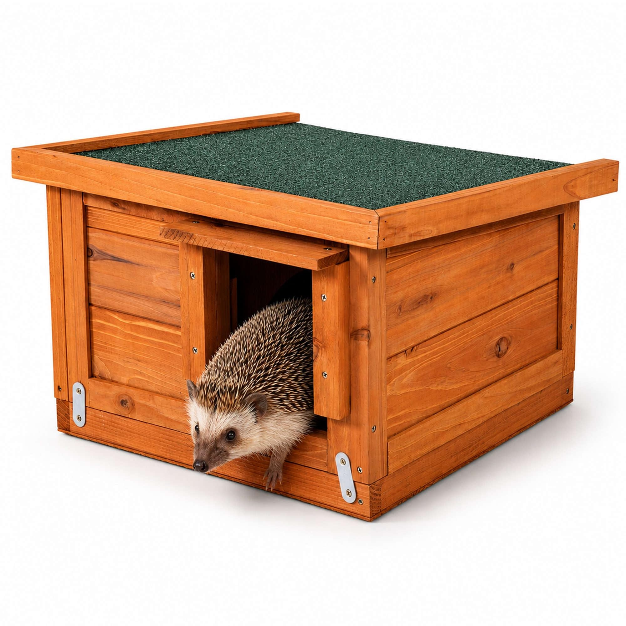 Oypla Wooden Hedgehog House Hibernation Shelter 360x240x400mm