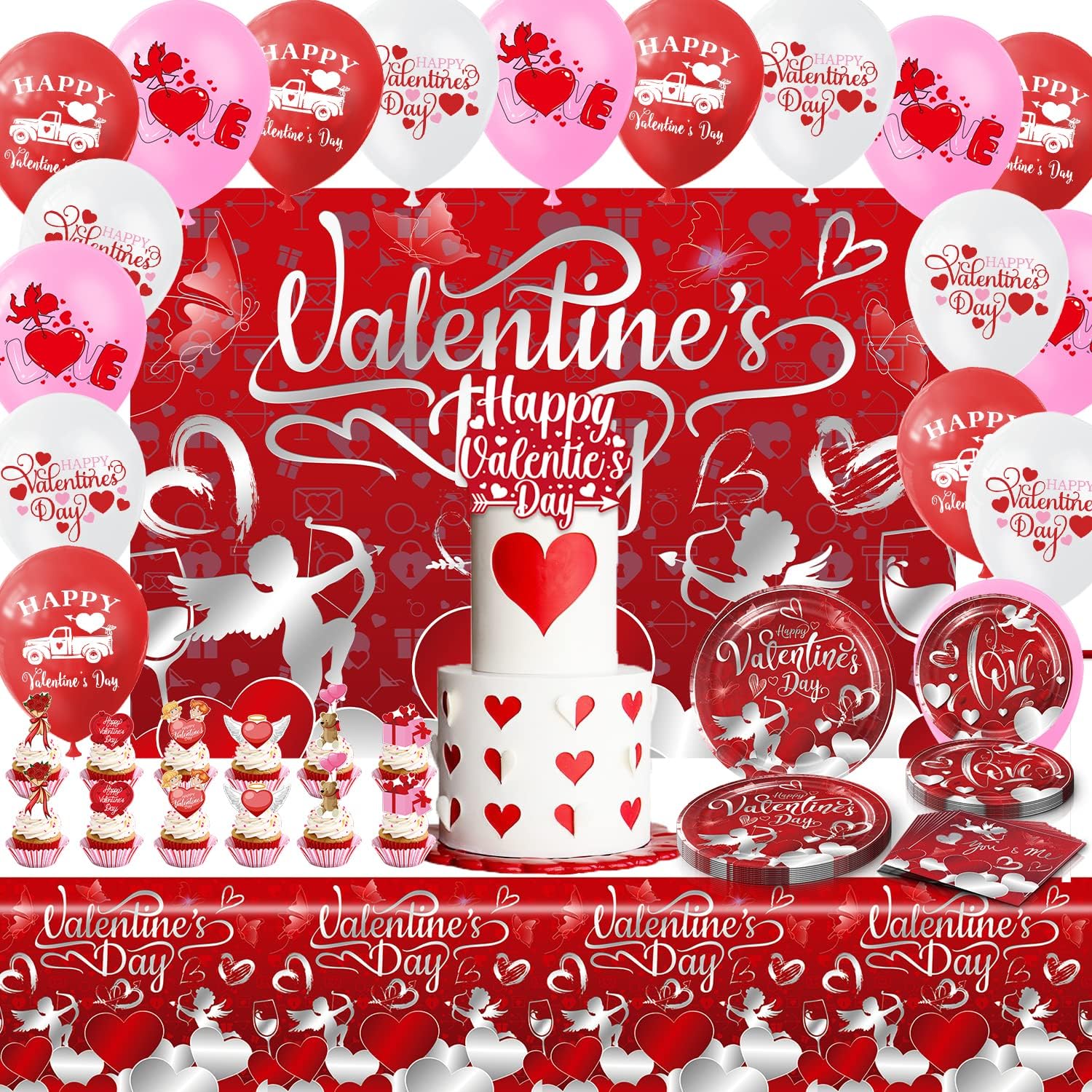 Valentine's Day Party Supplies Lover Party Decorations Kits