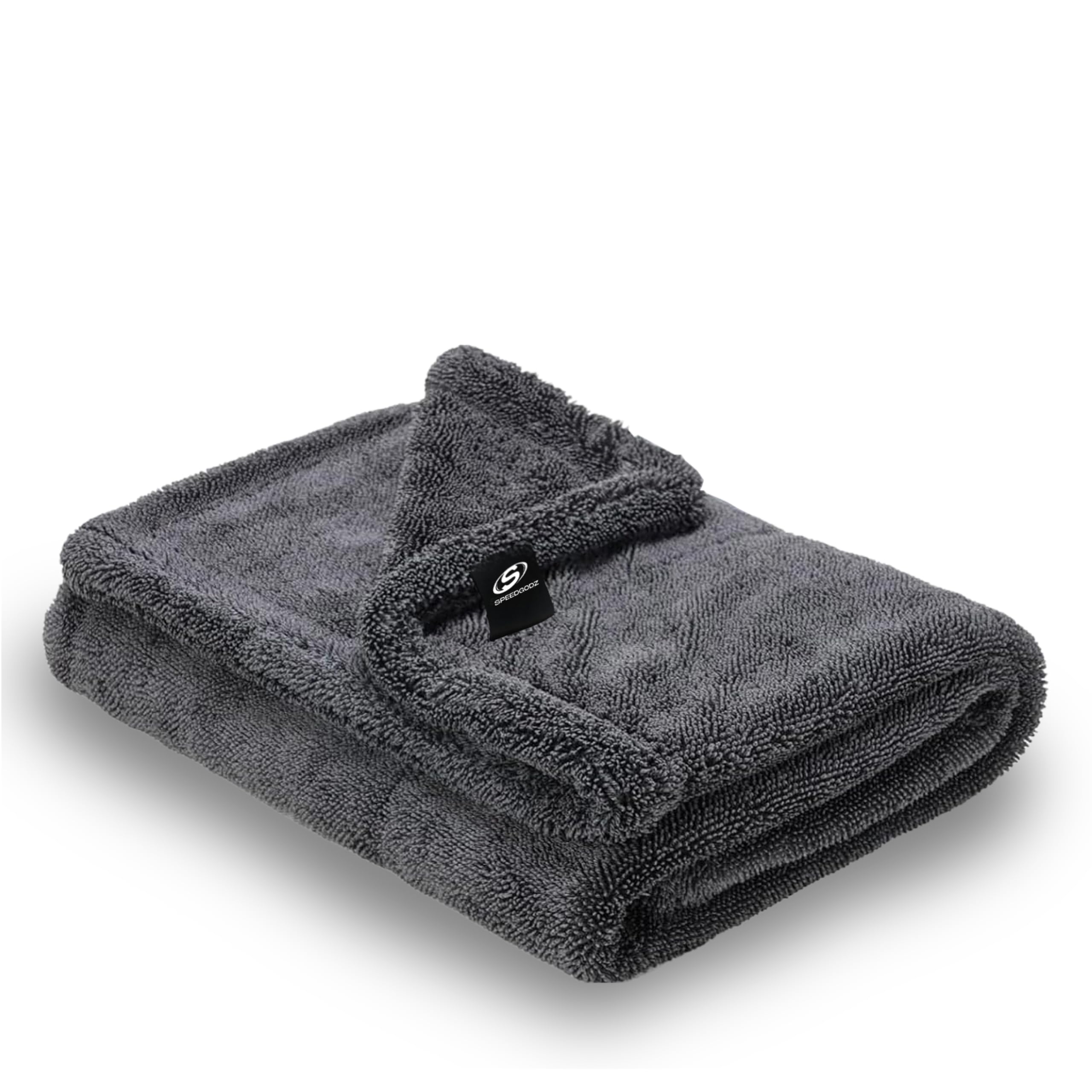 Microfiber Cloth for Car 1600 GSM 40x60 cms 1 Pcs Grey | Twisted Loop Super Absorbent Towel - Edgeless Design with Plush Pile and Lint Free Cloth for Drying and Detailing.-image-15
