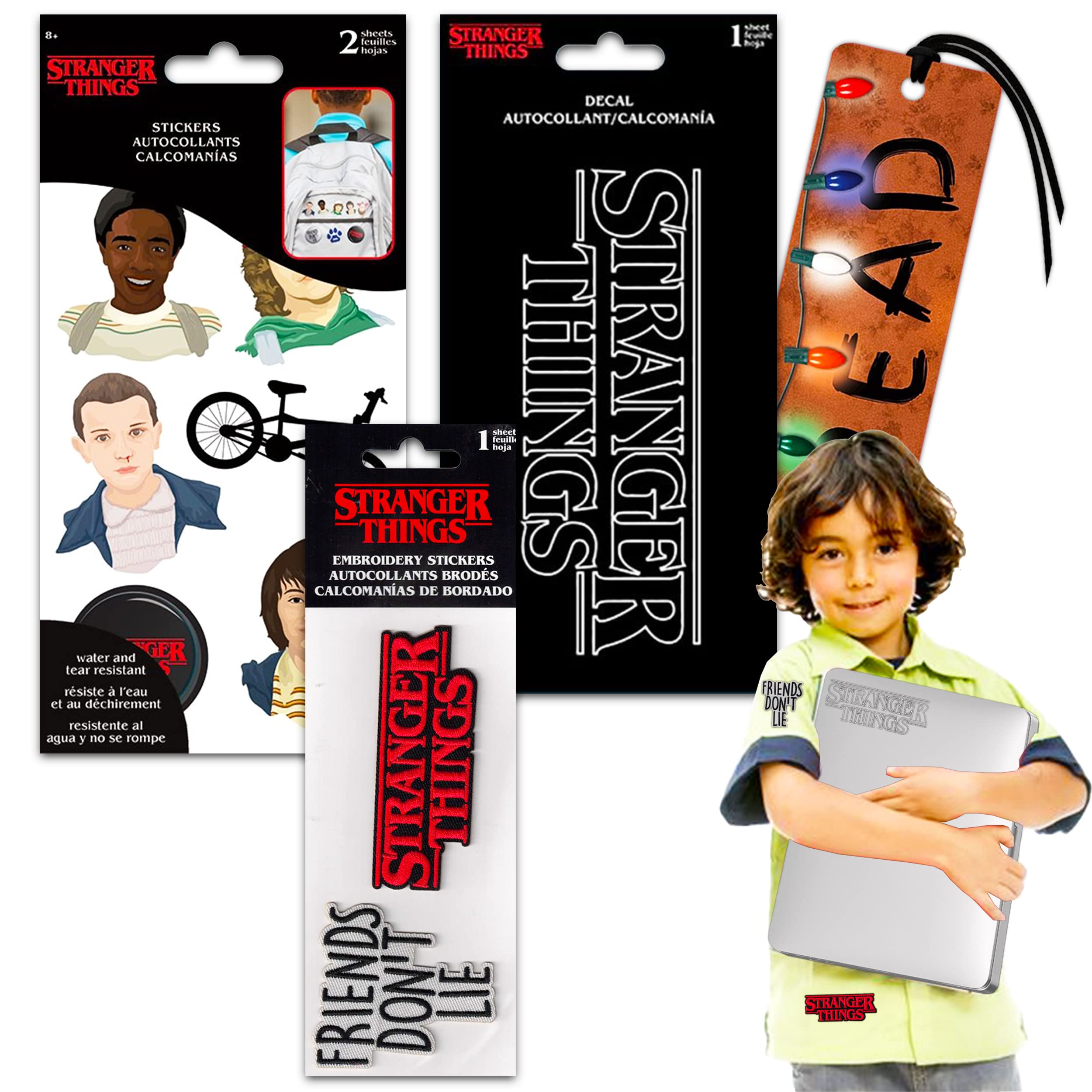 TRENDS Stranger Things Stickers Stranger Things Patches Bundle - 6 Pc Stranger Things Party Merchandise Set Stranger Things Decal for Phones (Stranger Things Party Favors)