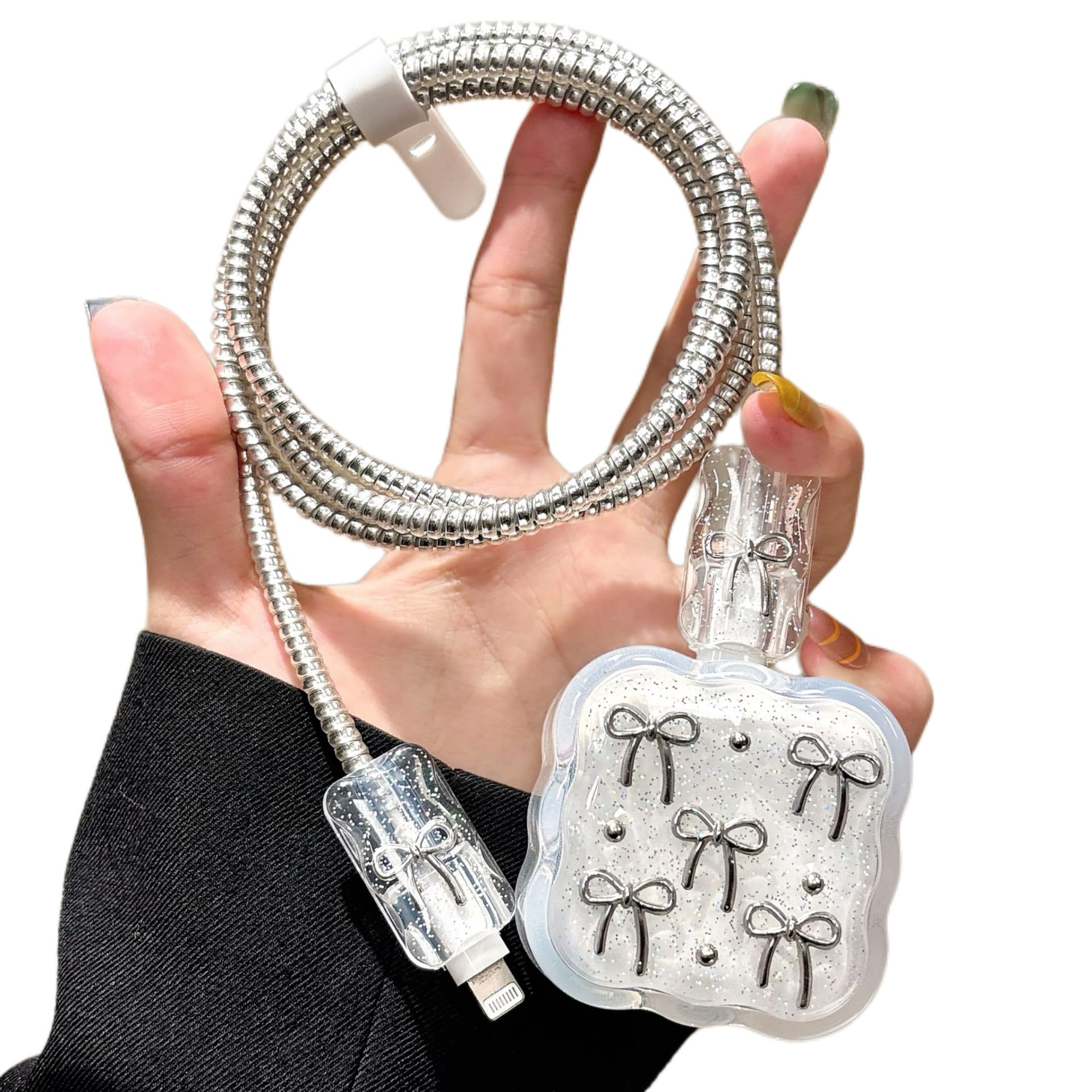 Protector de cargador Apple 40W anticaídas y funda de cable de datos 8