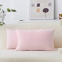 Vista 62 de Home Brilliant Fundas de Almohada Decorativas Blancas de 16x16, Juego de 2, Fundas de Almohada Decorativas de Acento, Funda de Almohada