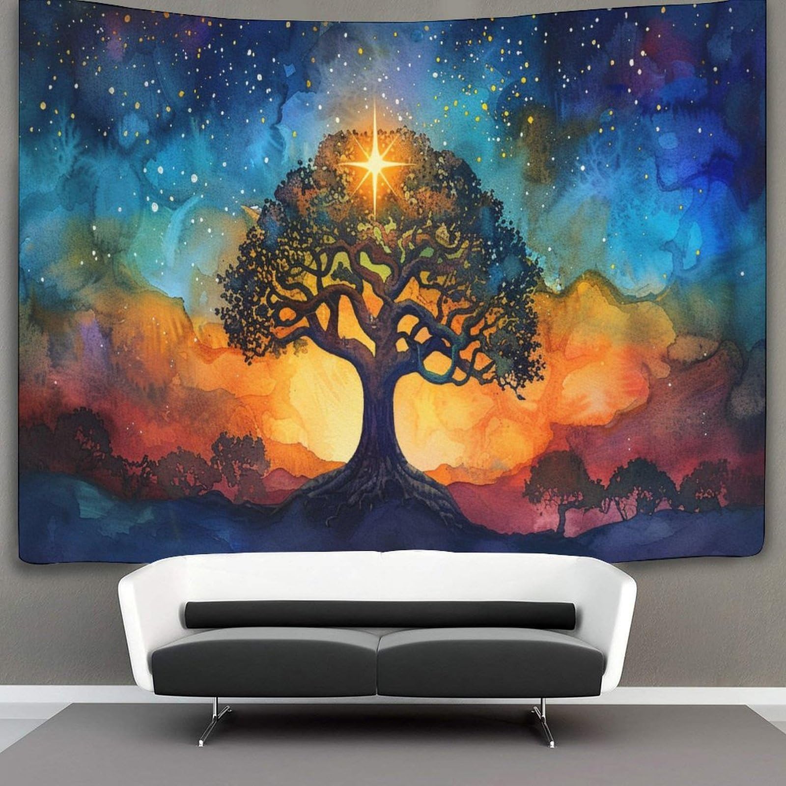 Kaiyun Style-4 70Cmx100cm Tapestry Tree Of Life Tapestries 3D Printing Wall Hanging Home Decorations