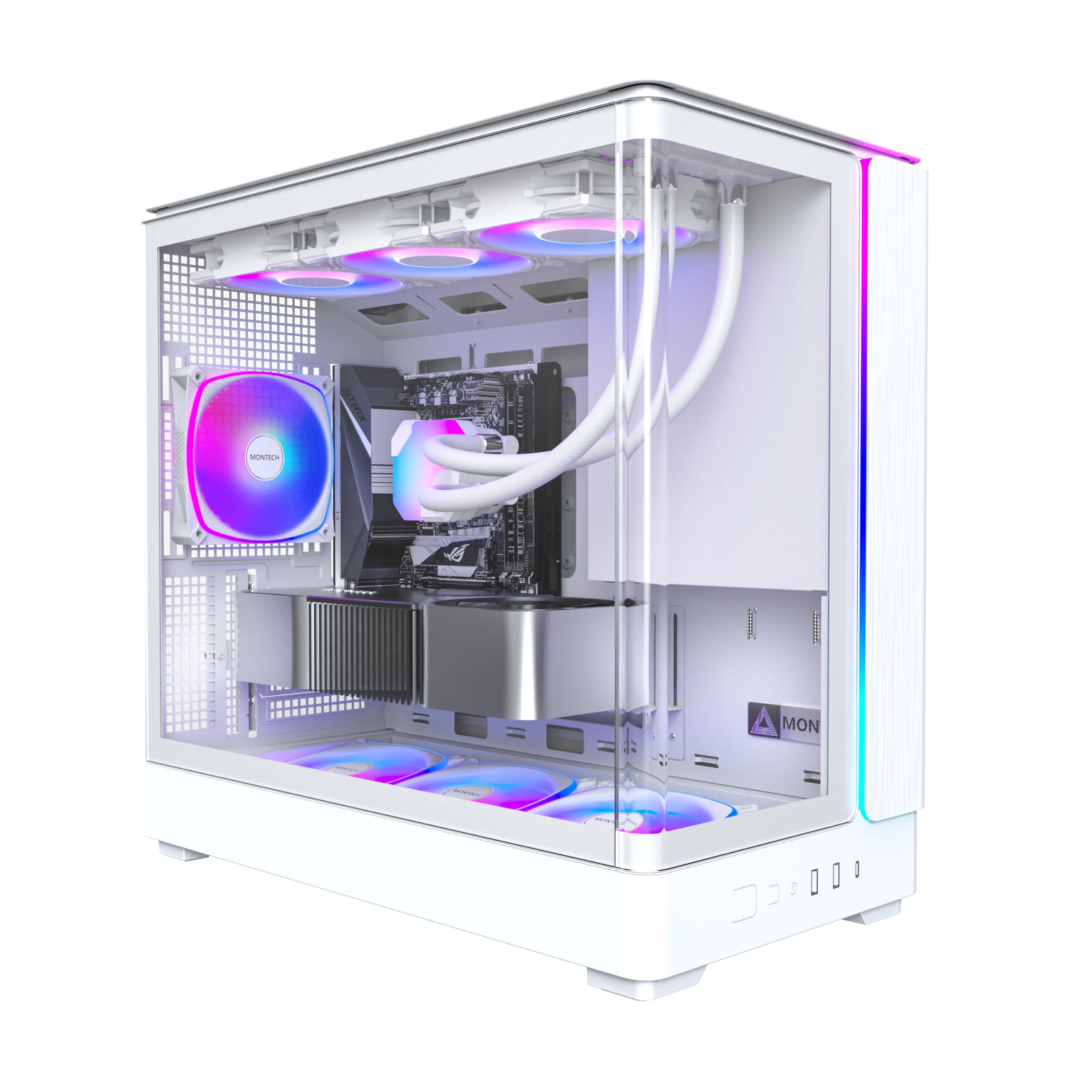 Torre MATX MONTECH King 15 Pro ARGB White