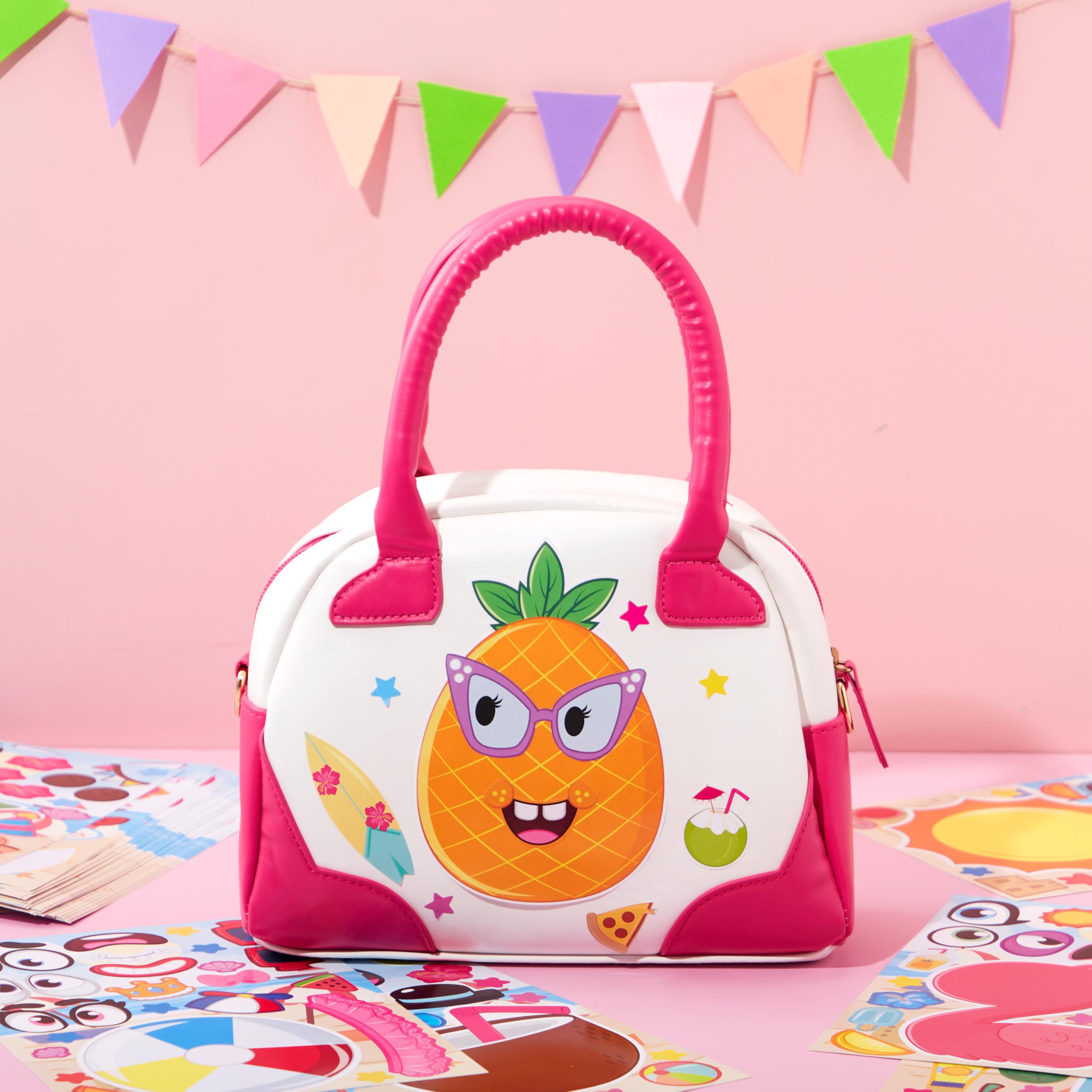 JOYIN 36 Pcs di Adesivi per il Viso, Crea il Tuo Estate e Abbina gli Animali sui Fogli Adesivi, Regali di Compleanno e di Festa per Bambini 3+ (Estate)